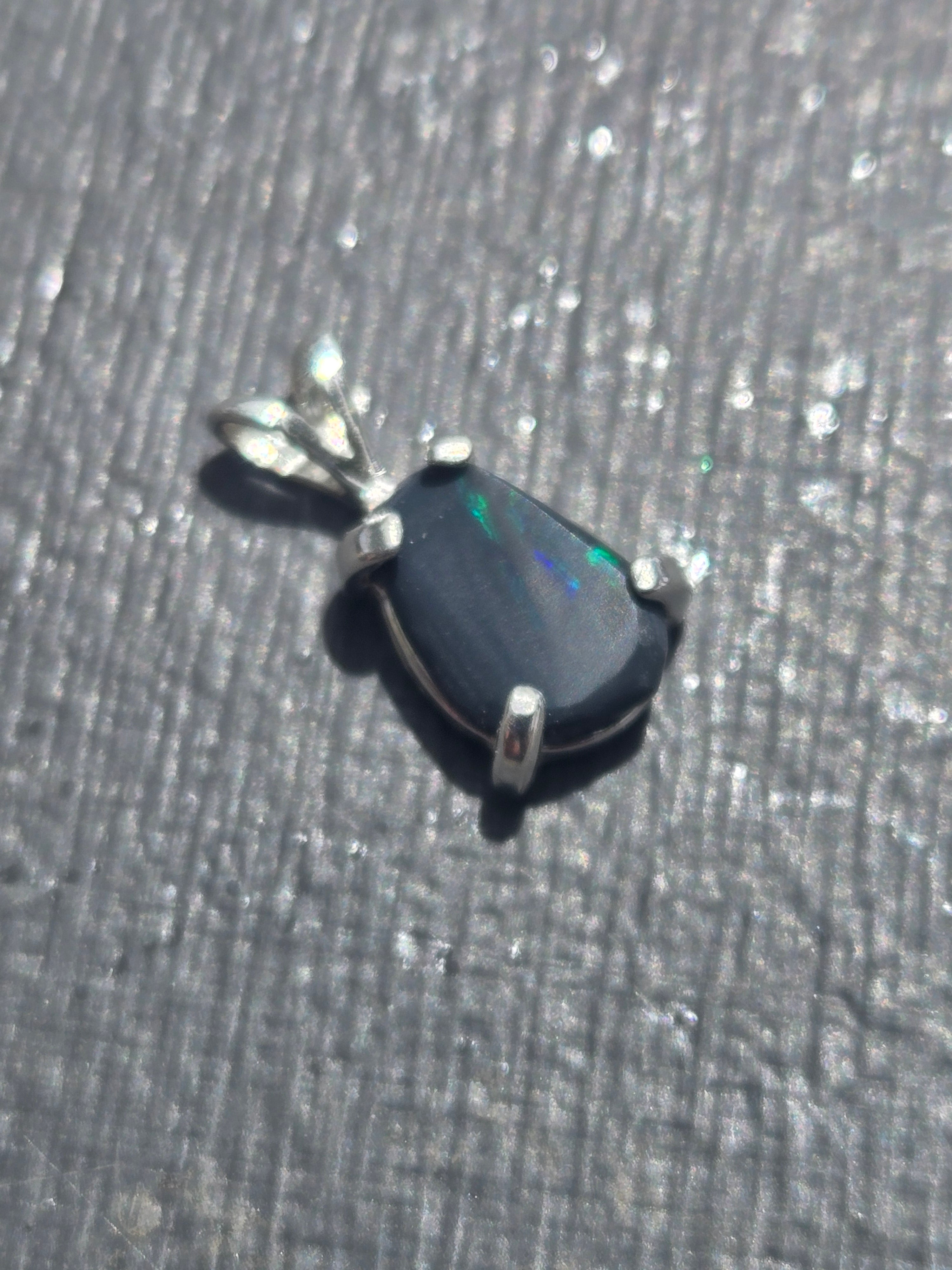 Black Opal pendant