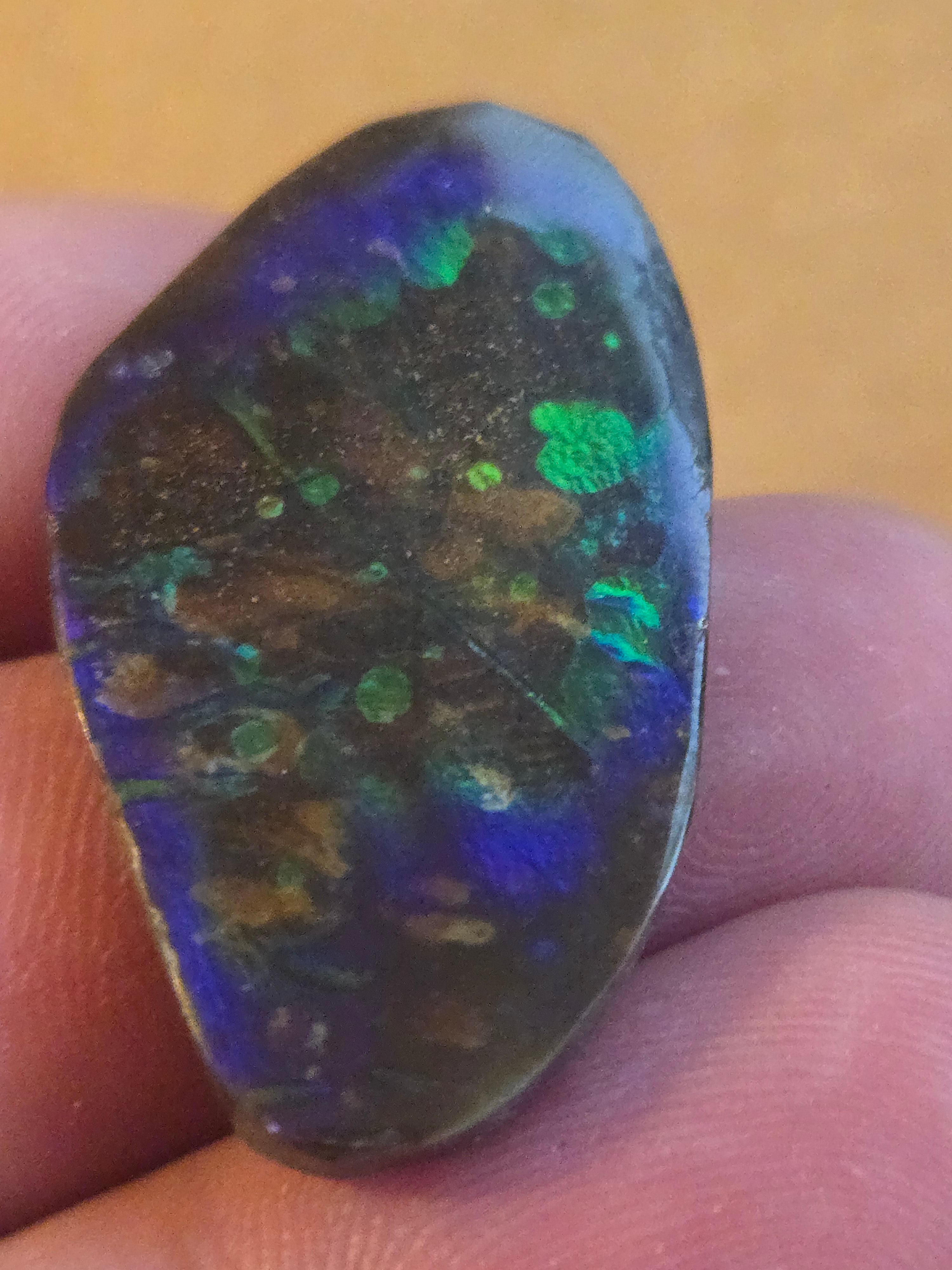Blue ammolite