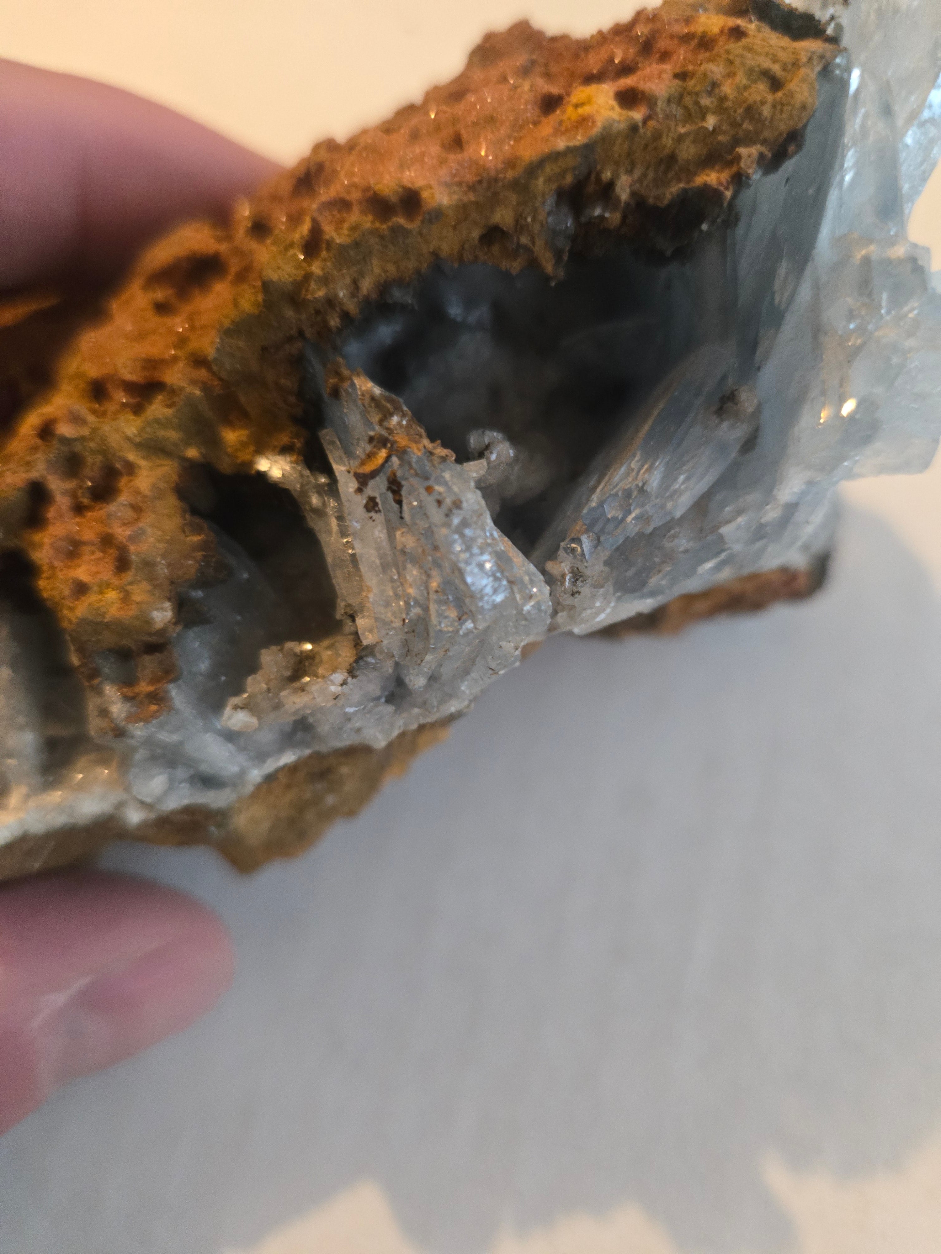 Blue barite