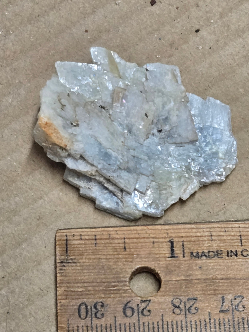 Blue barite