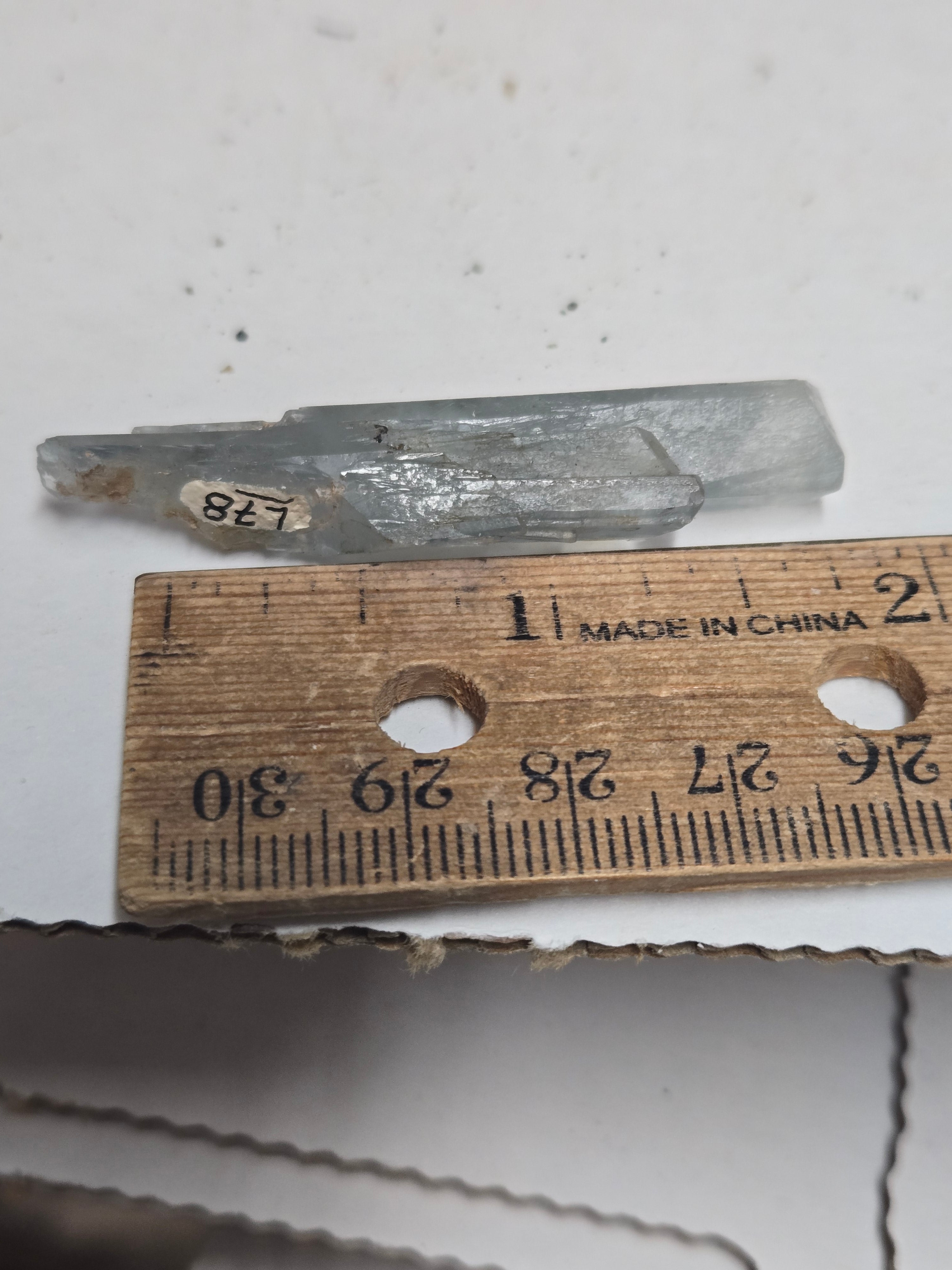 Blue barite