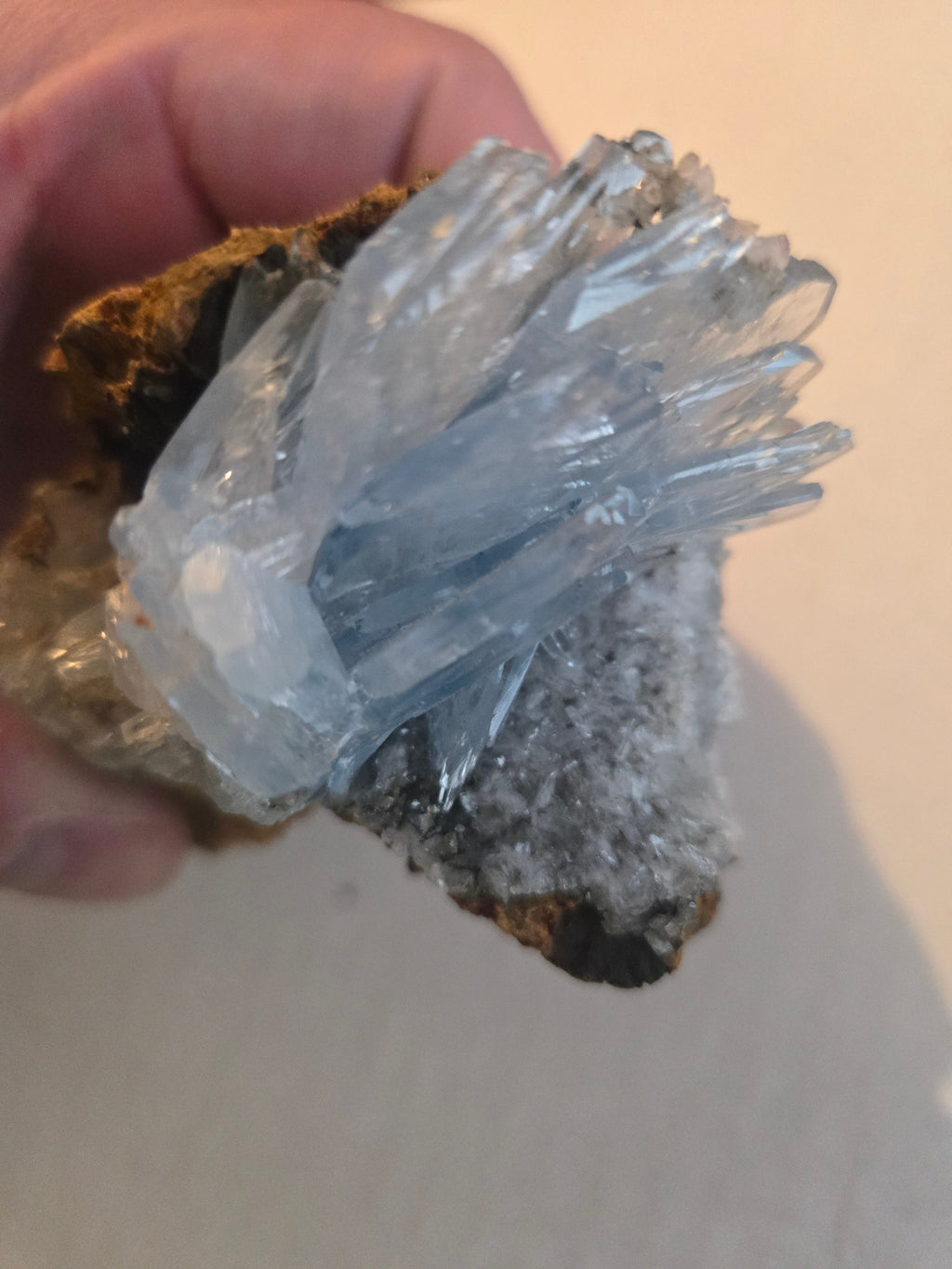 Blue barite