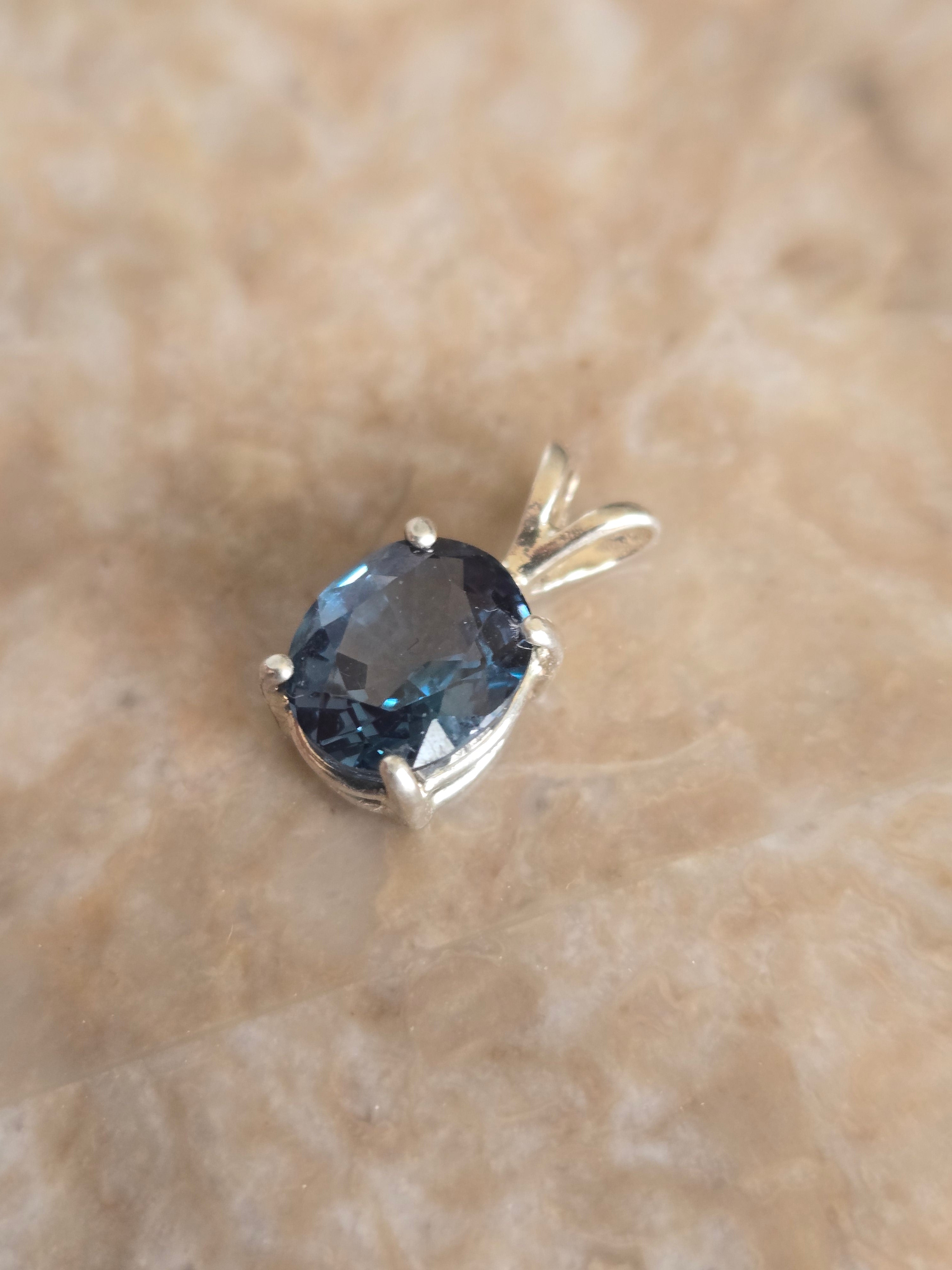 Blue Spinel Pendant