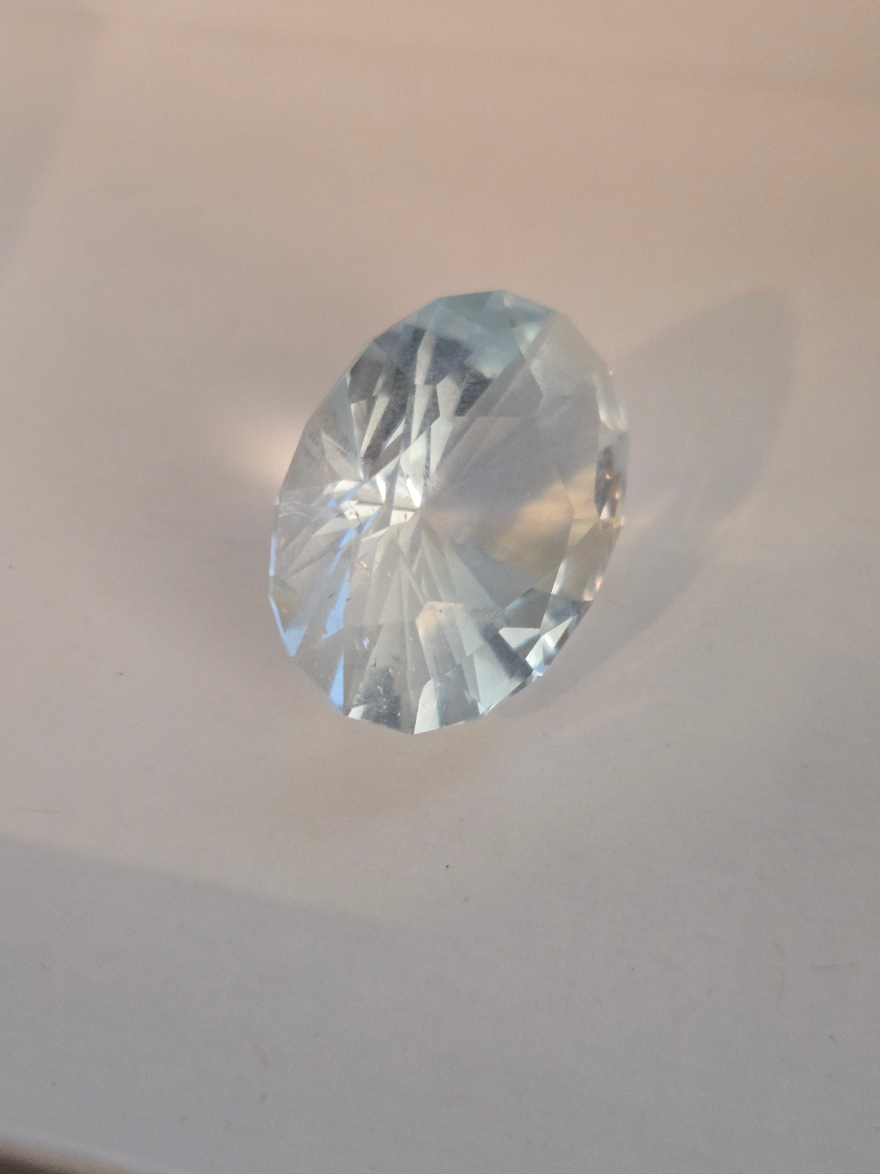 Blue Topaz facet