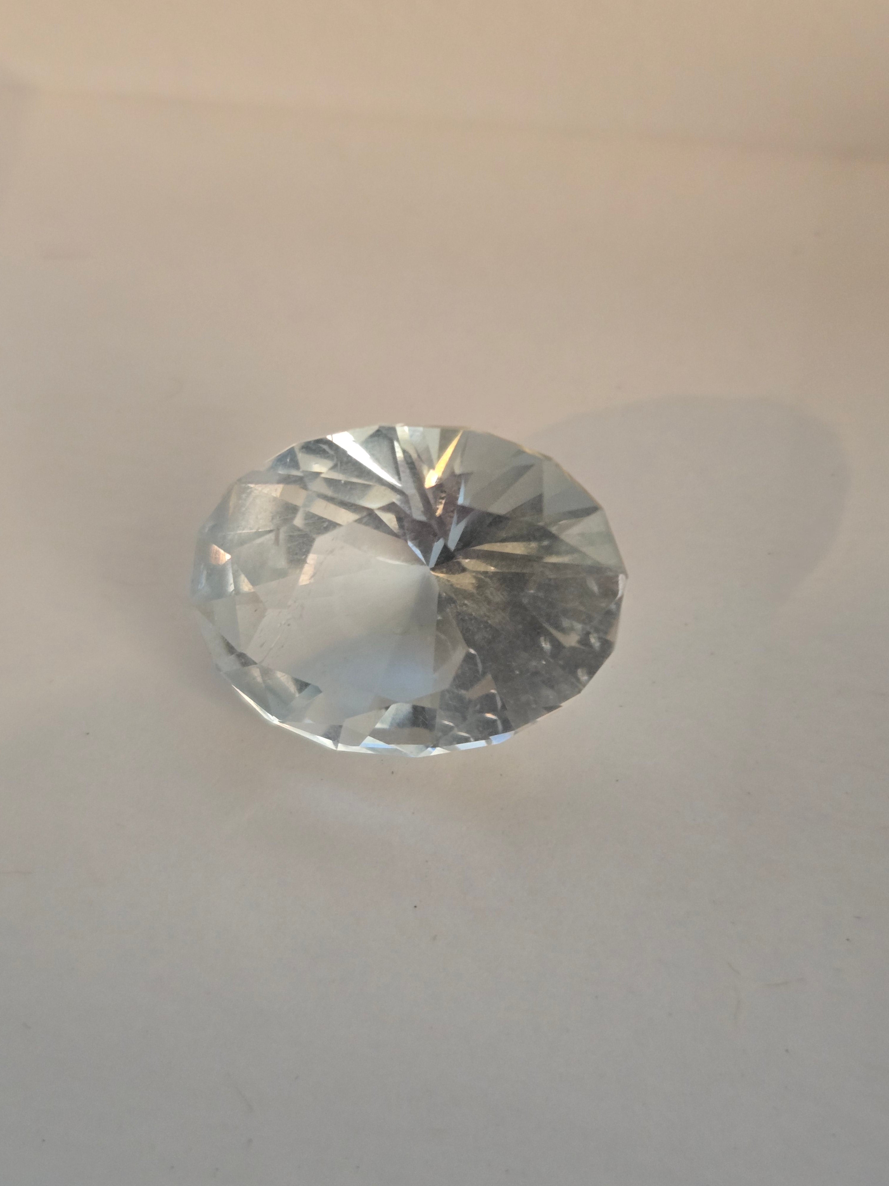 Blue Topaz facet