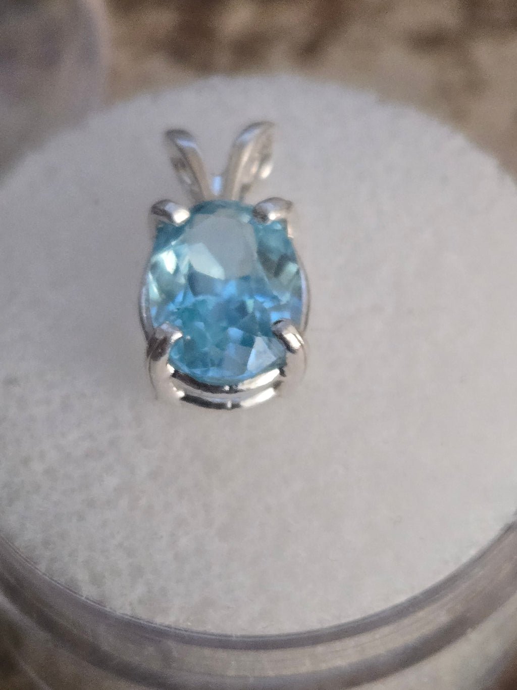 Blue topaz pendant