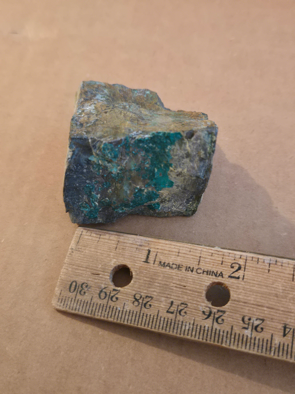 Brochantite with turquoise