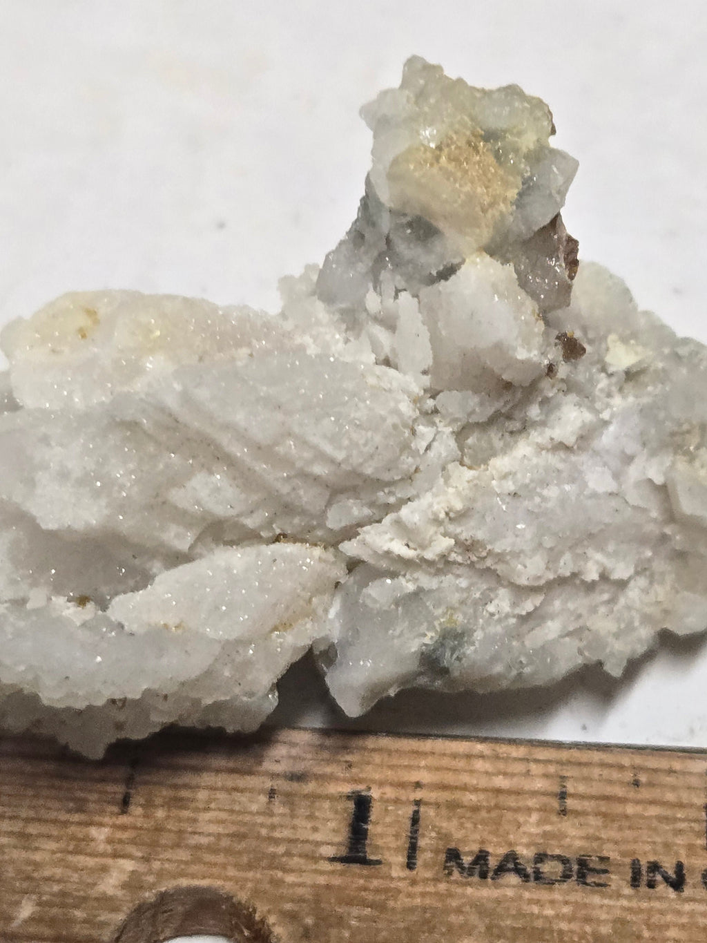 Calcite on Quartz specimen
