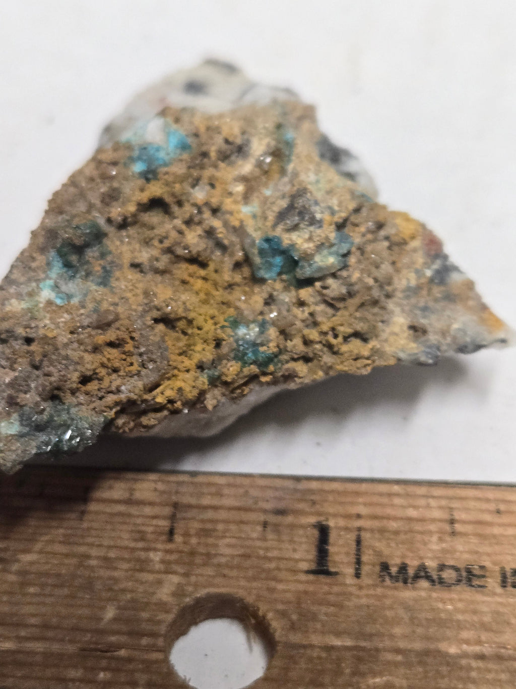 Caledonite specimen