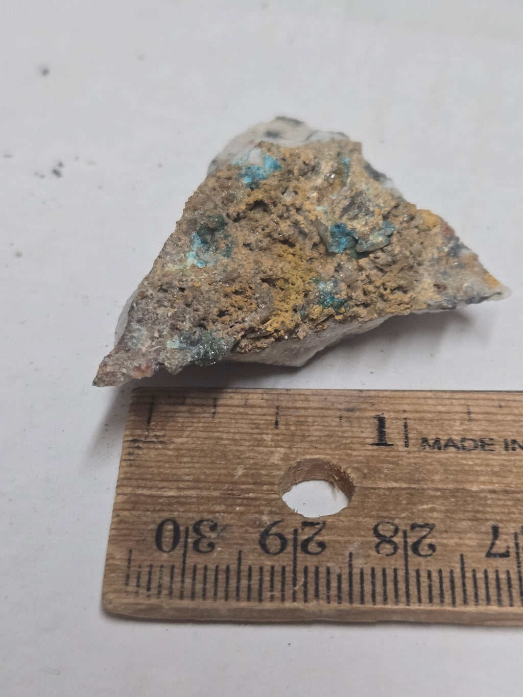 Caledonite specimen