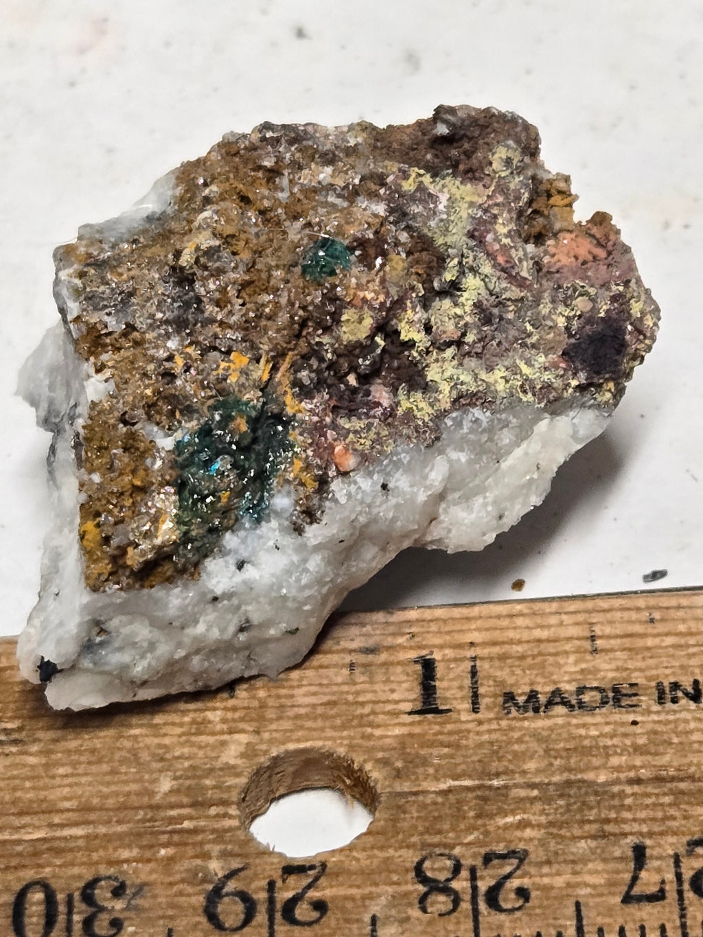 Caledonite specimen