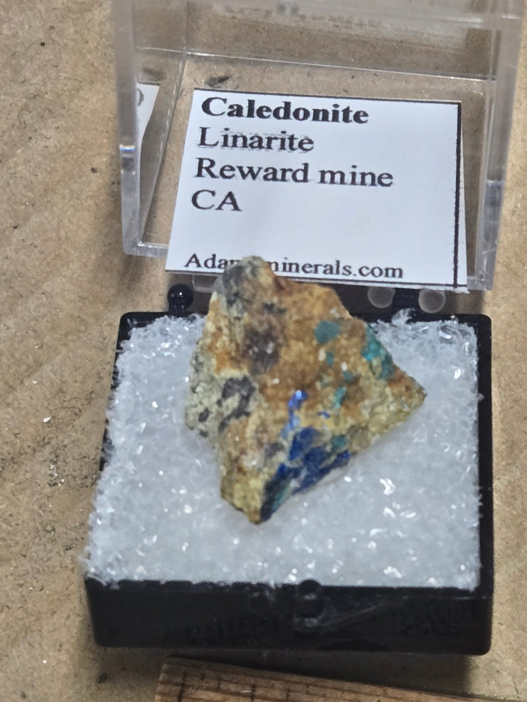 Caledonite with linarite
