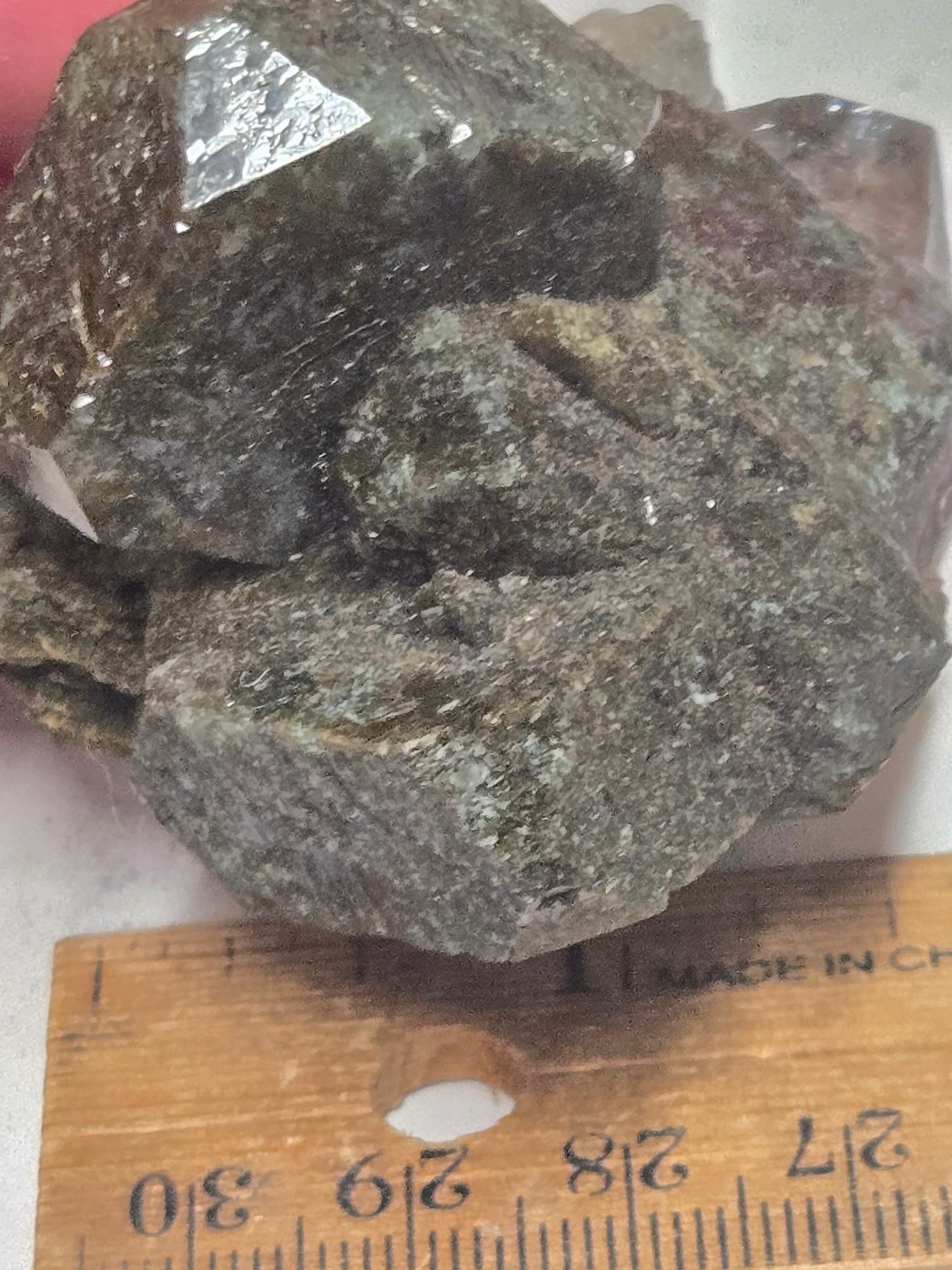 Celadonite included Apophyllite specimen