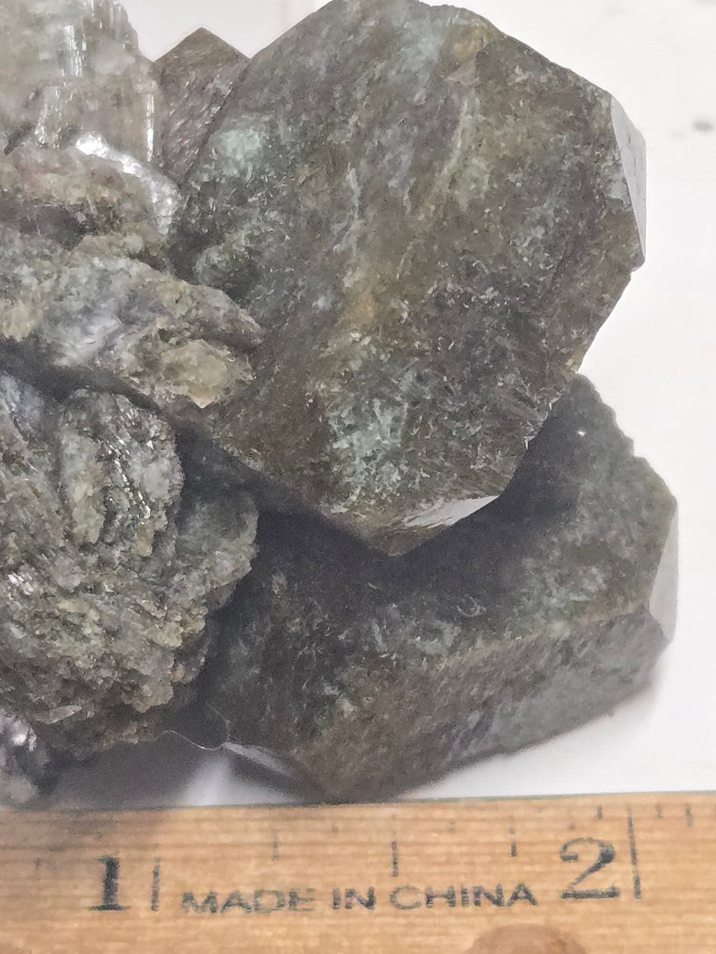 Celadonite included Apophyllite specimen