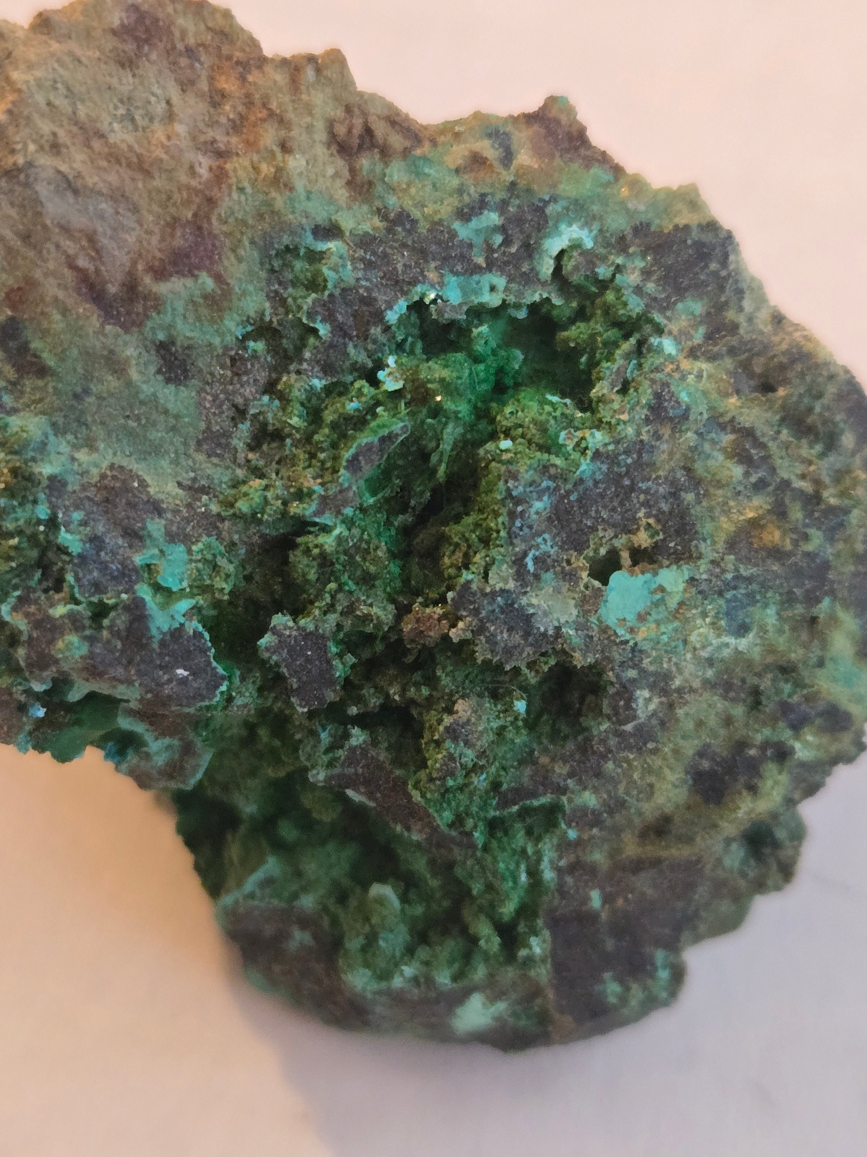 Chalcophyllite with olivenite