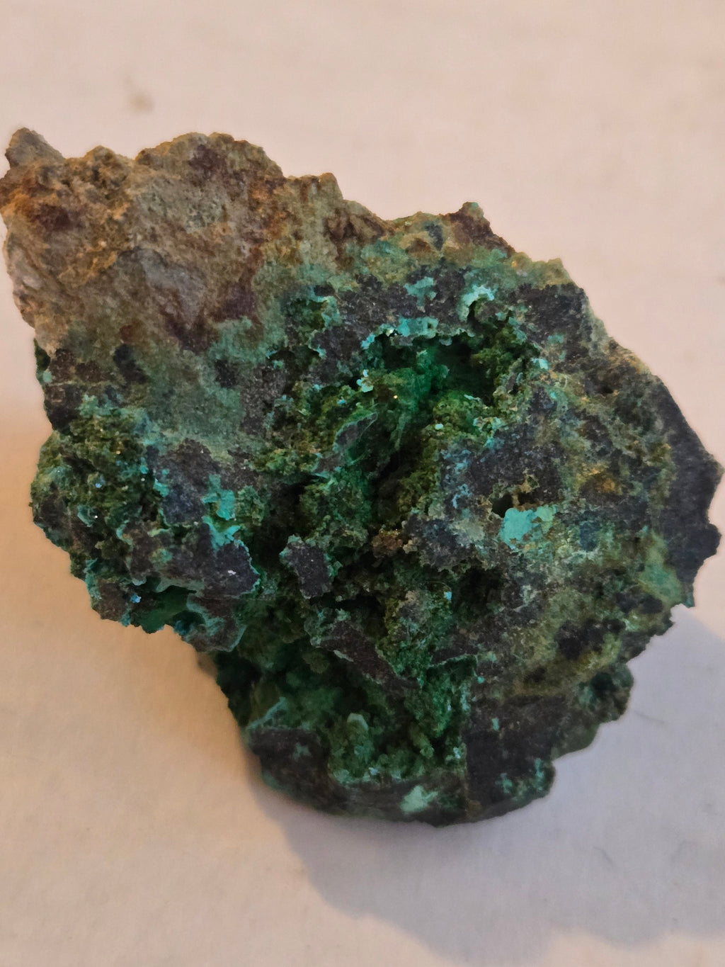 Chalcophyllite with olivenite