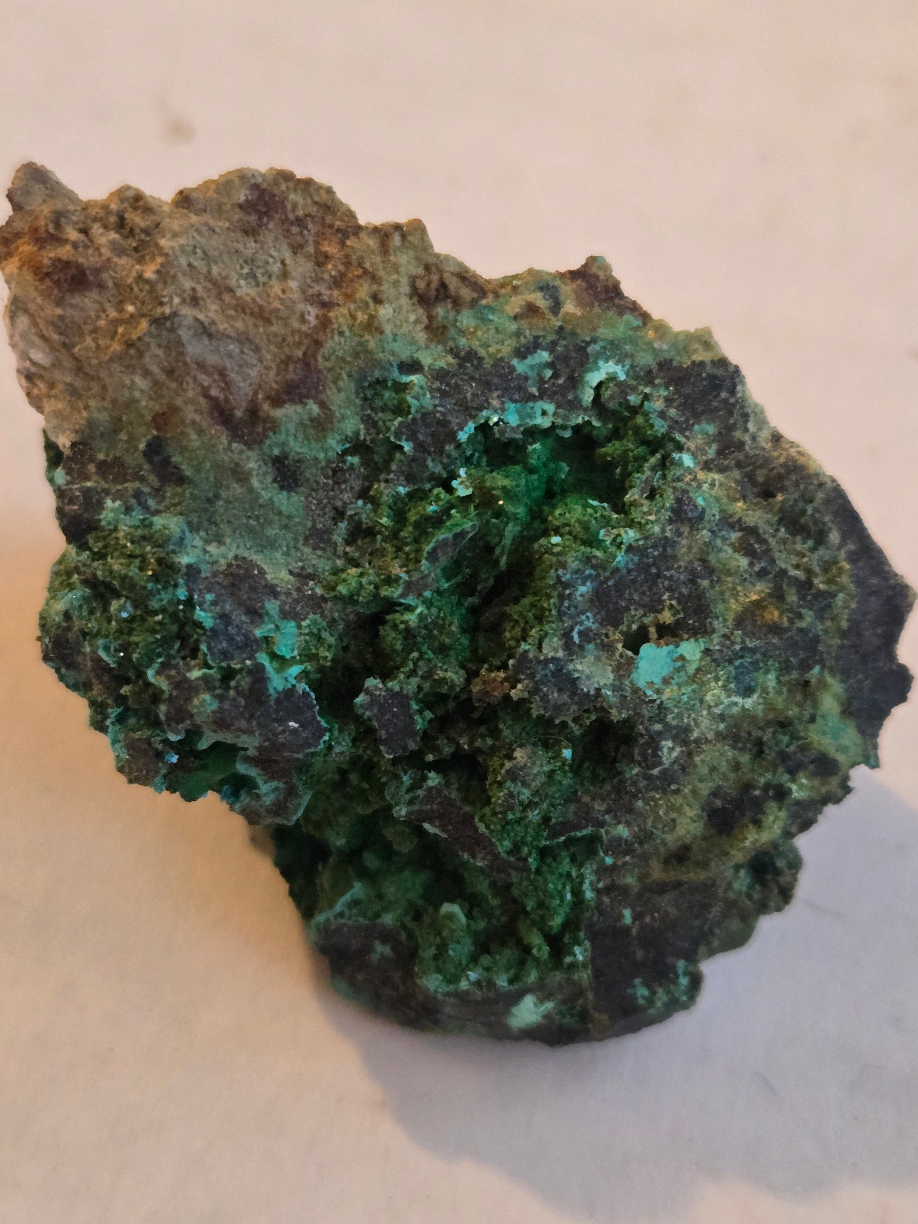 Chalcophyllite with olivenite