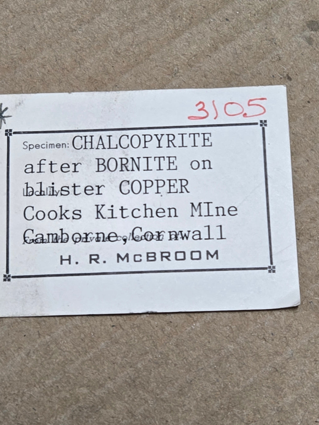Chalcopyrite after bornite