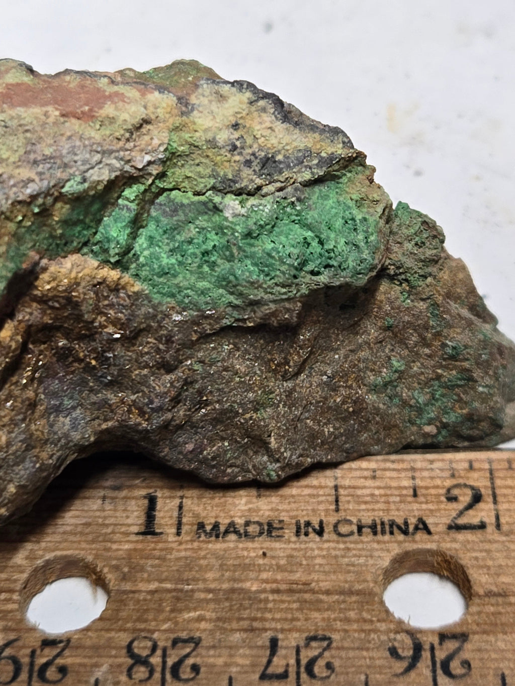 Chenevixite specimen