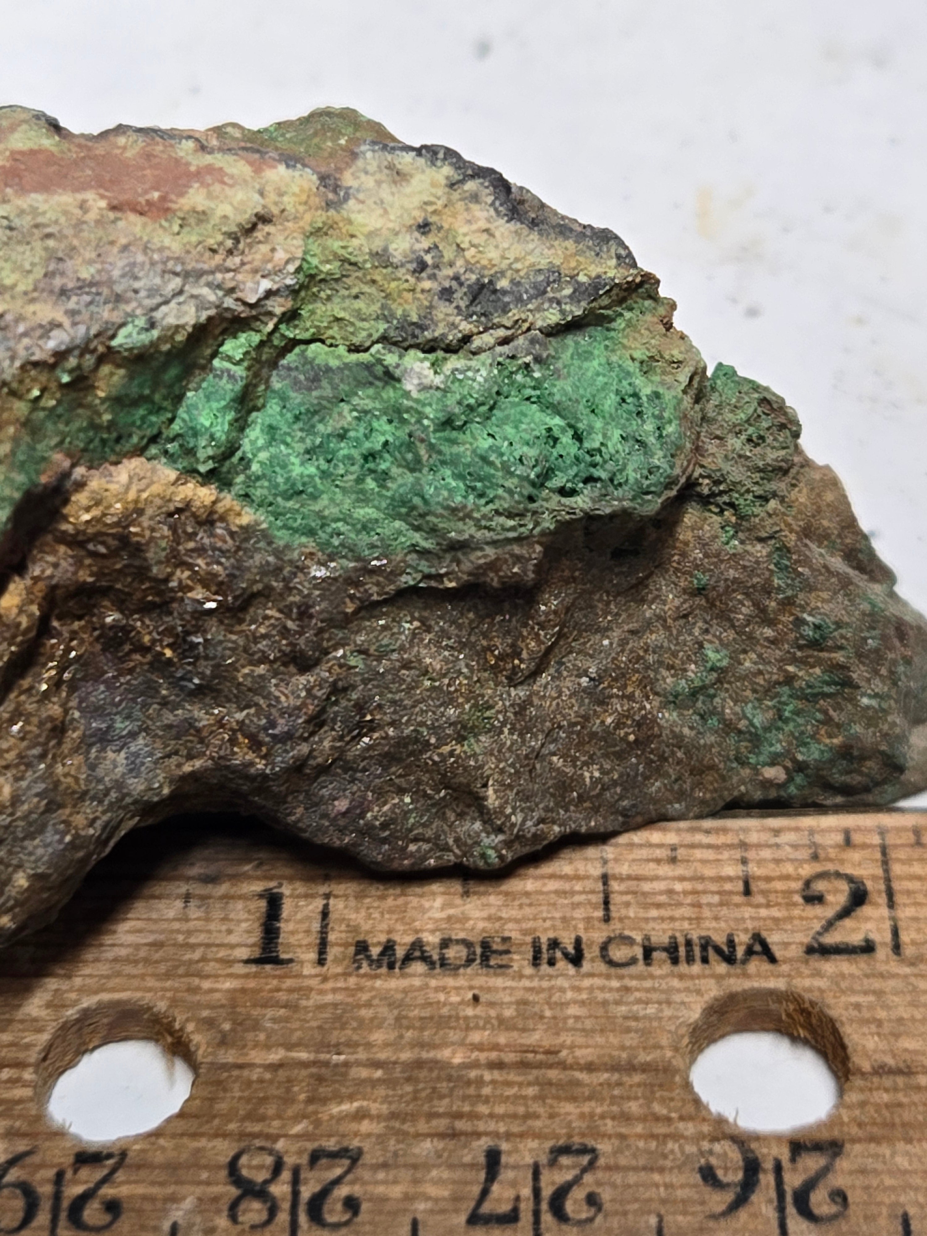 Chenevixite specimen