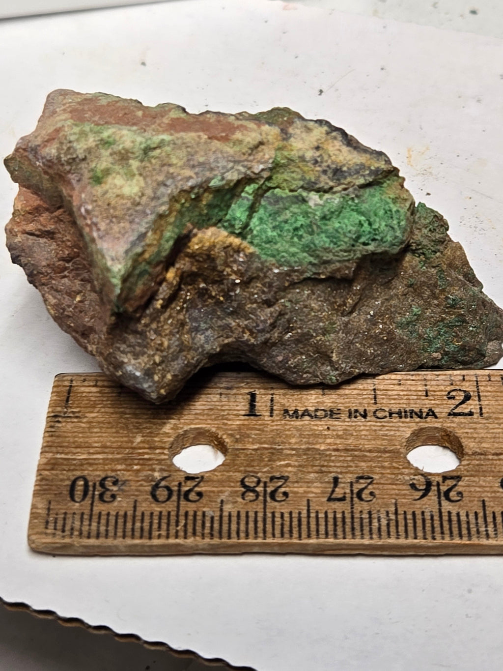 Chenevixite specimen