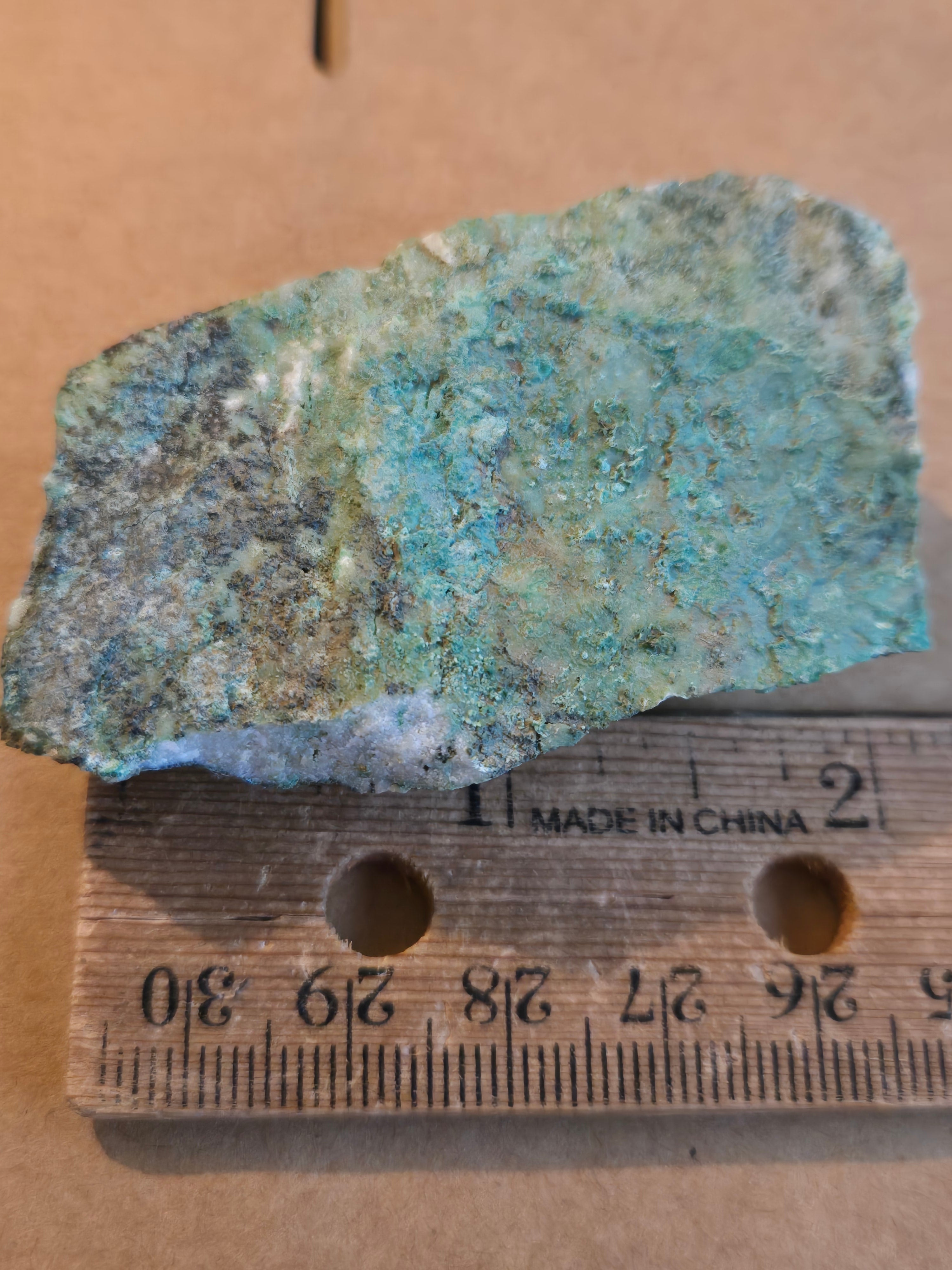 Chlorargyrite w copper specimen