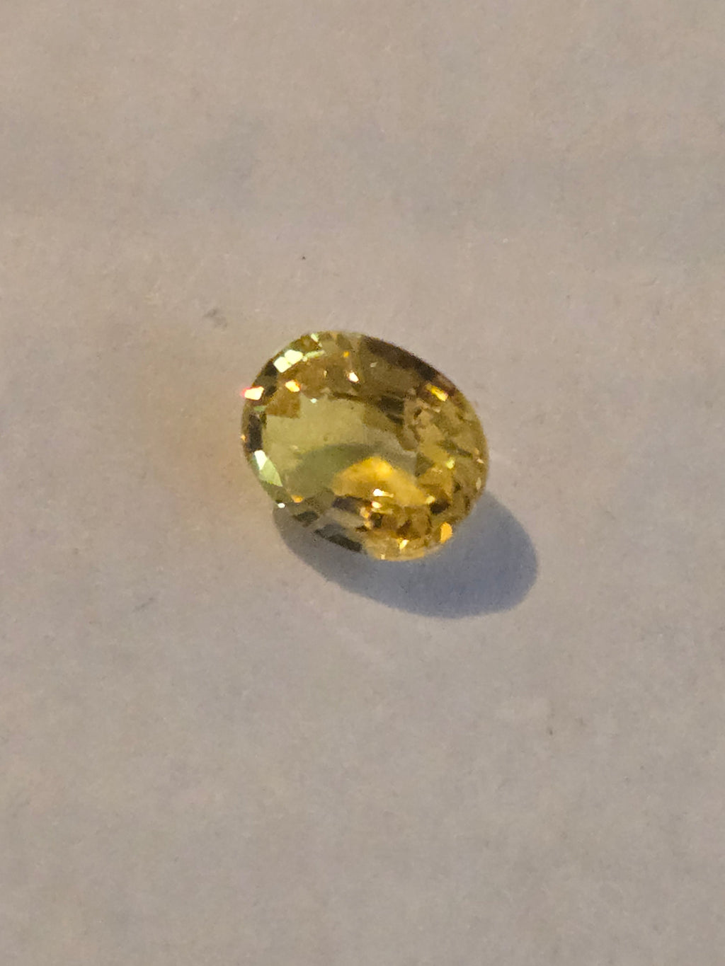 Chrysoberyl facet