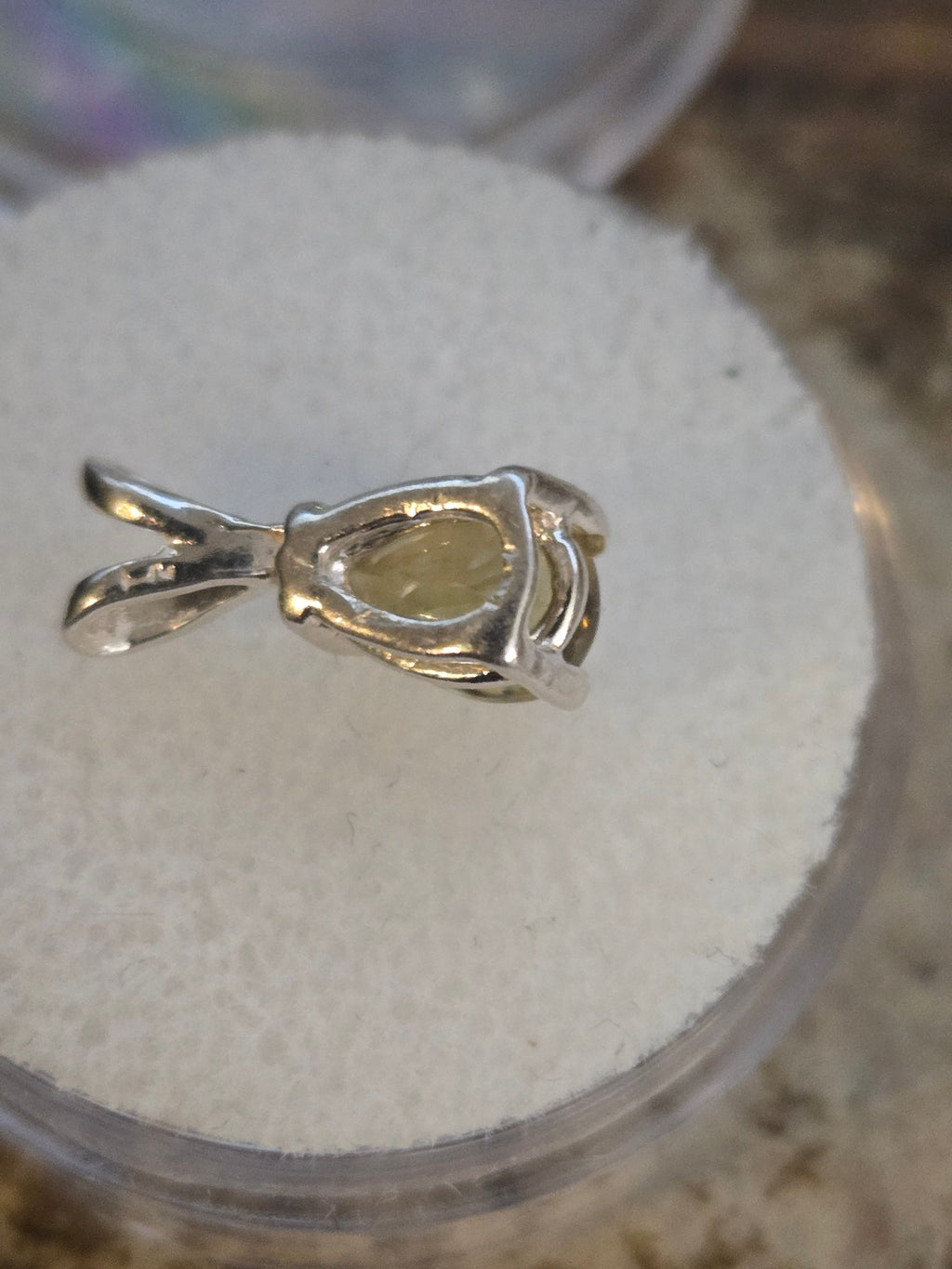 Chrysoberyl Pear pendant