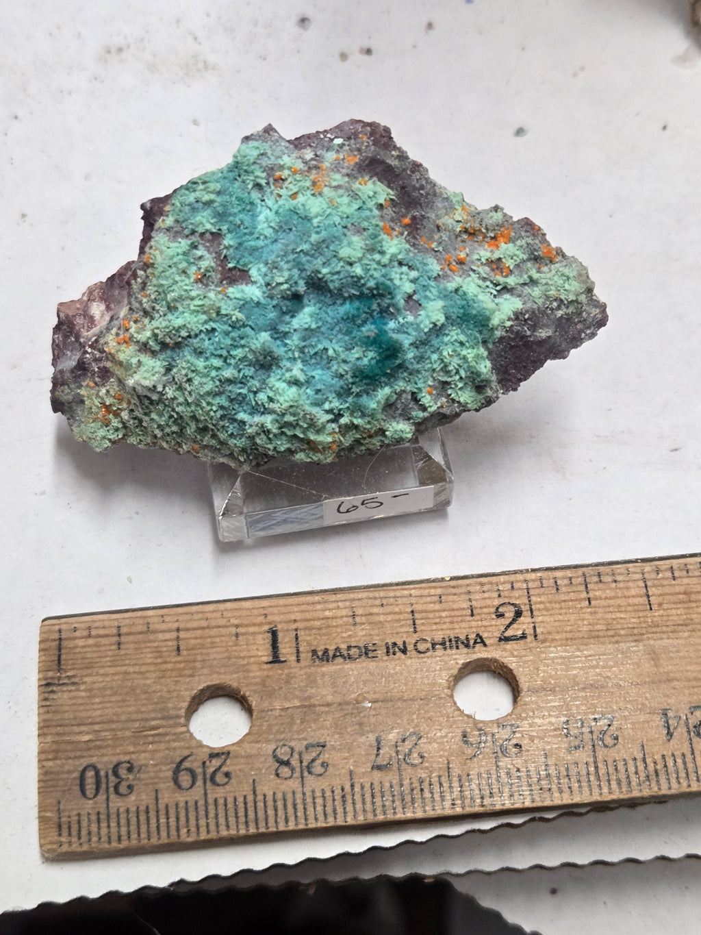 Chrysocolla with mimetite