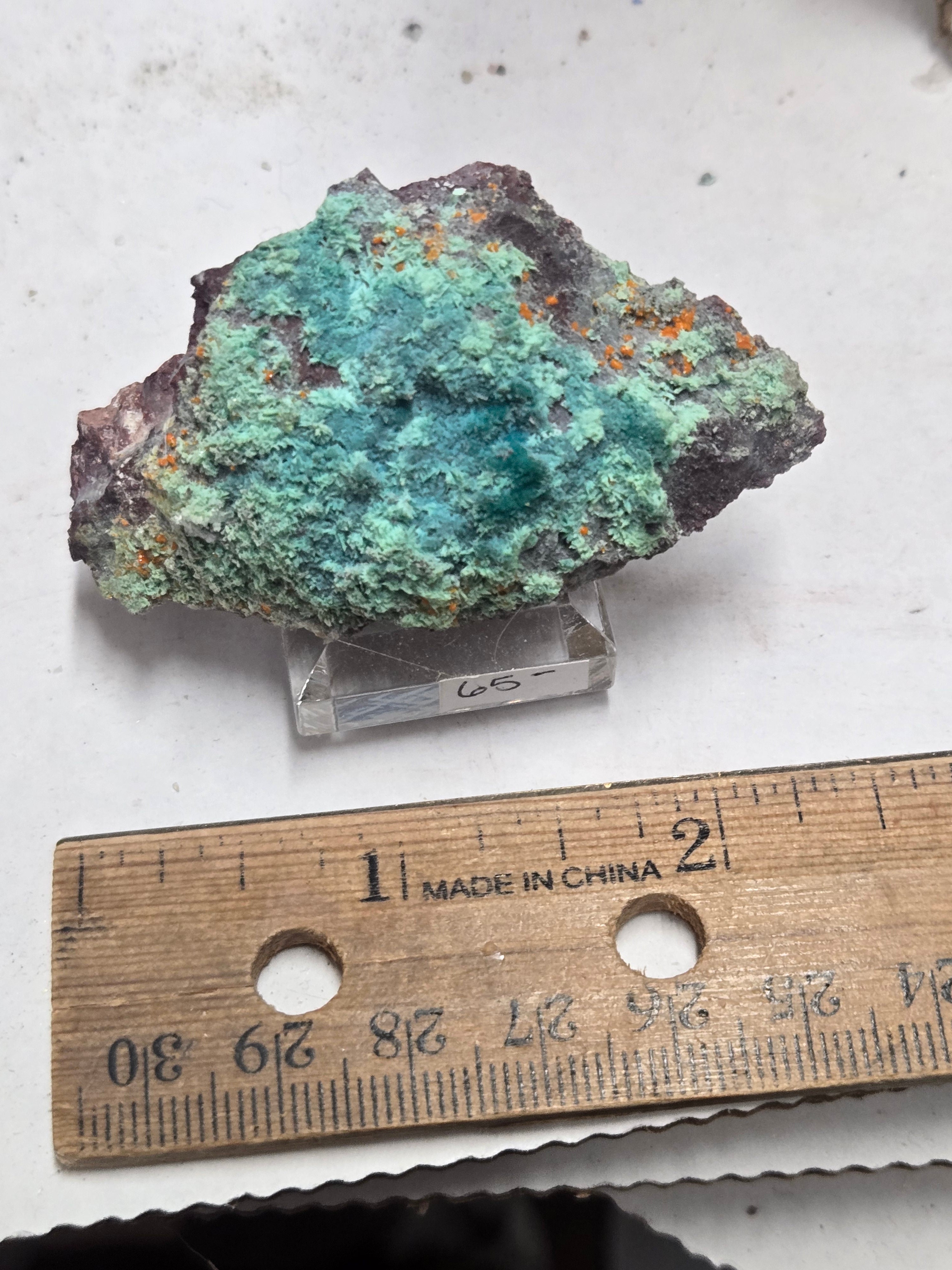 Chrysocolla with mimetite