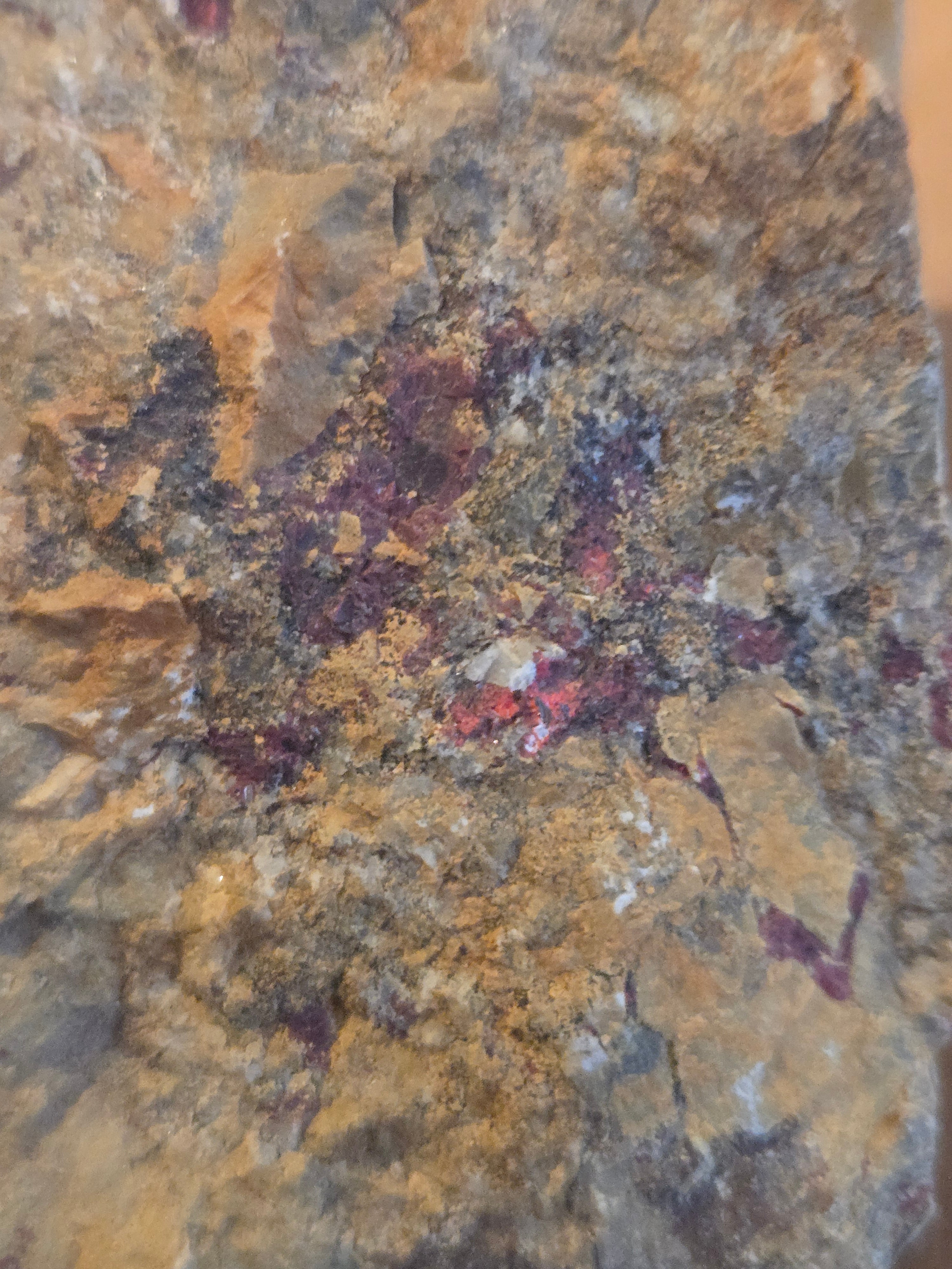 Cinnabar on dolomite