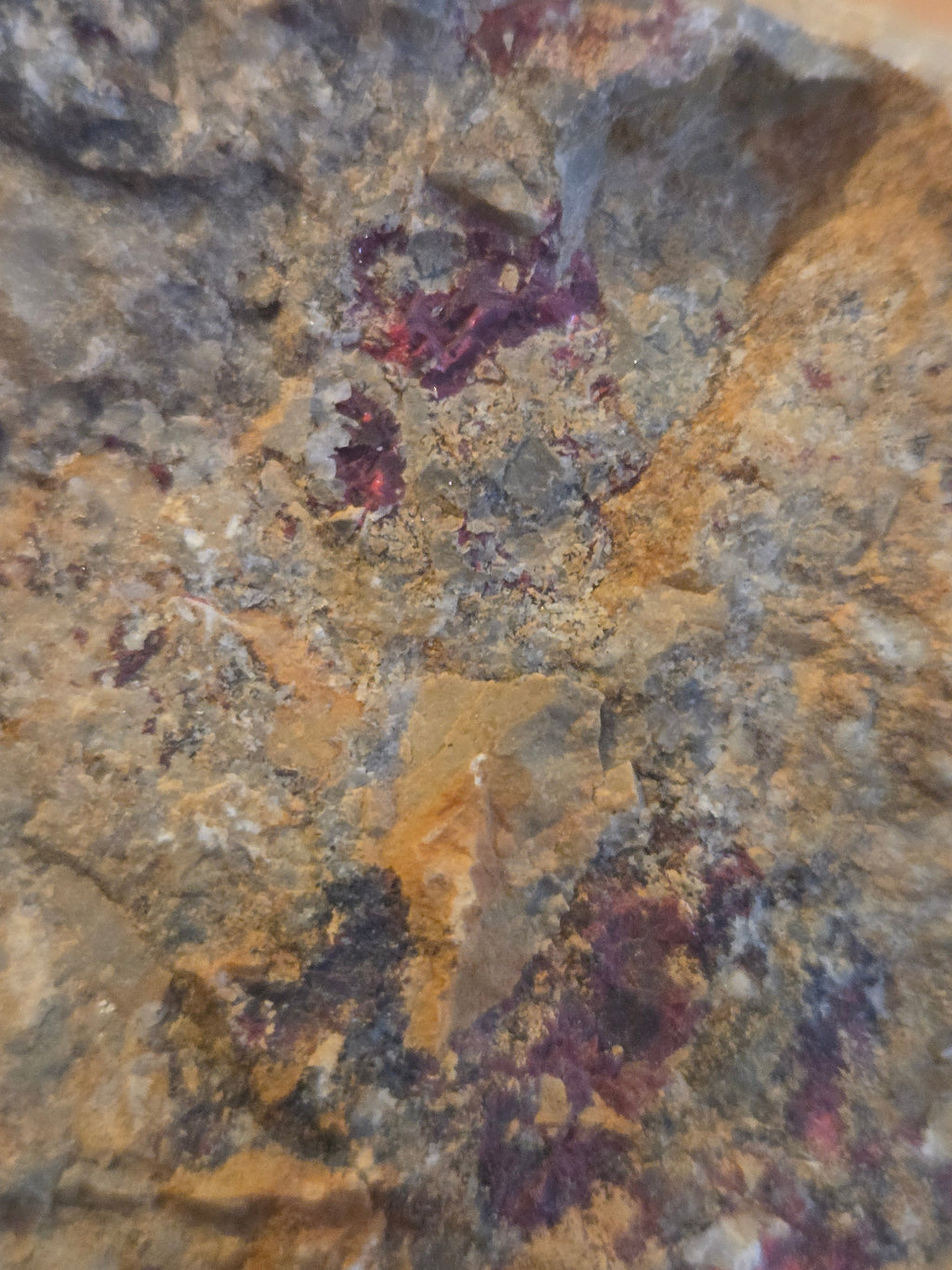Cinnabar on dolomite