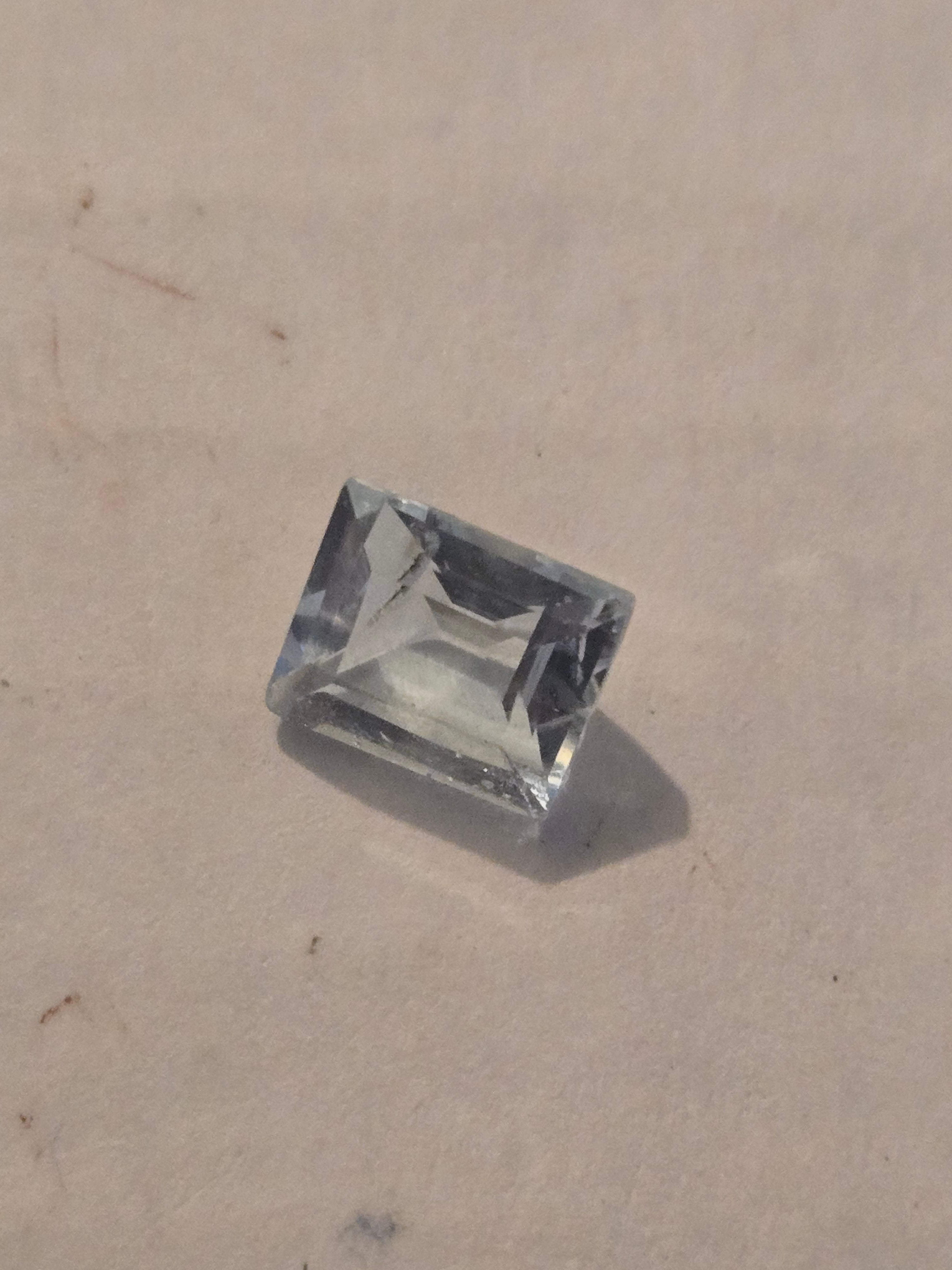 Colorado blue topaz facet