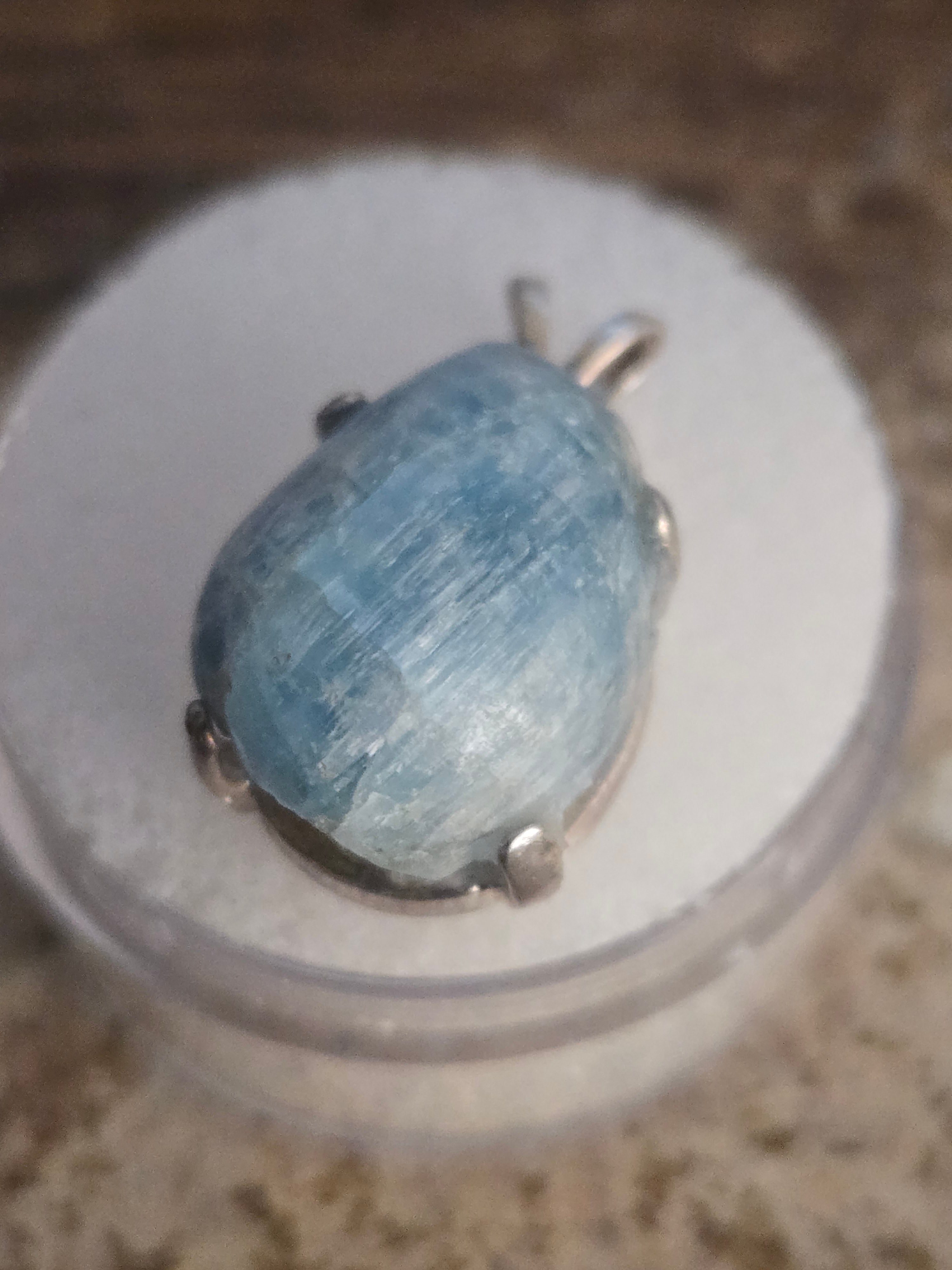 Colorado Cat’s Eye Aquamarine pendant