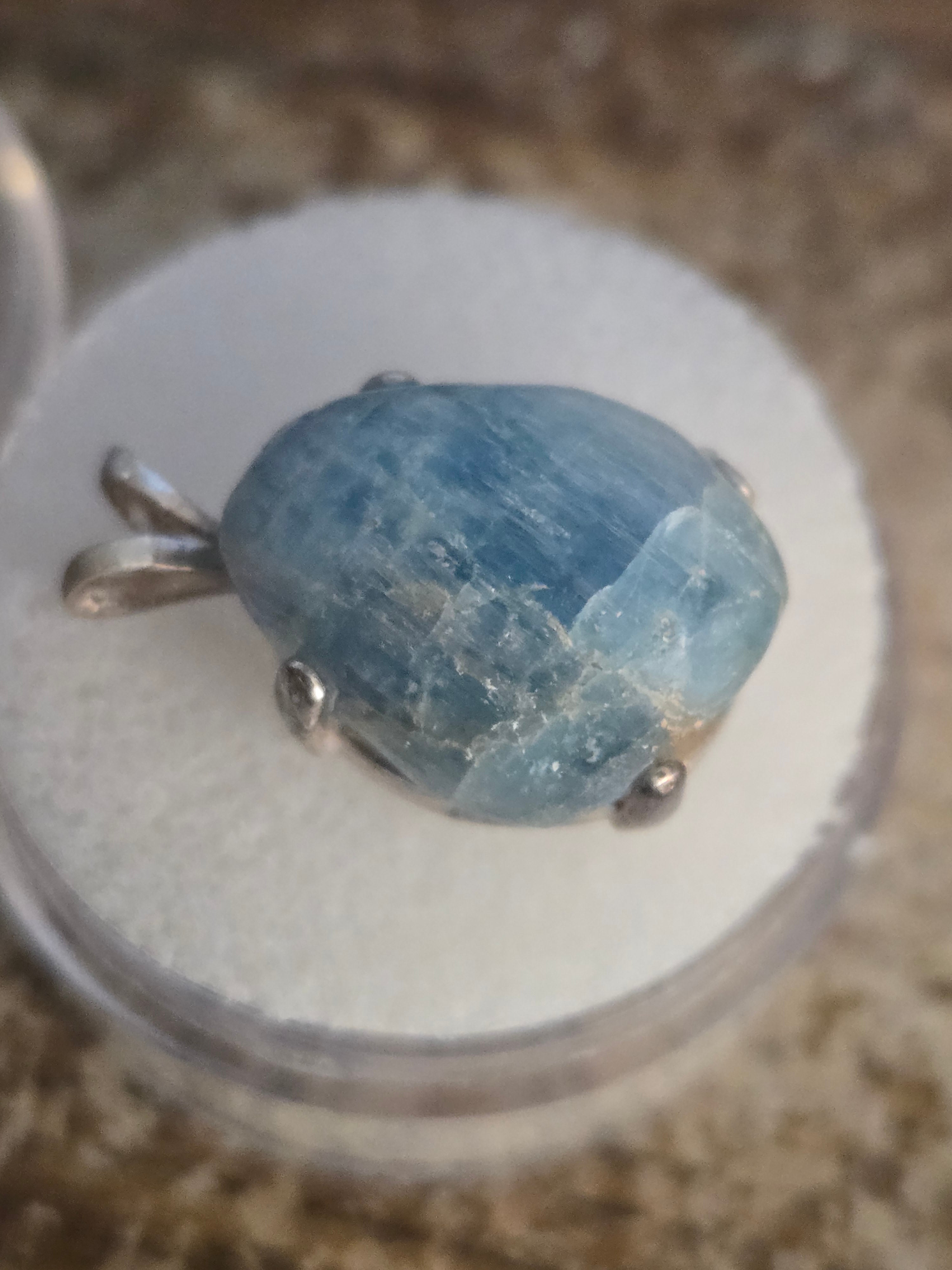 Colorado Cat’s Eye Aquamarine pendant