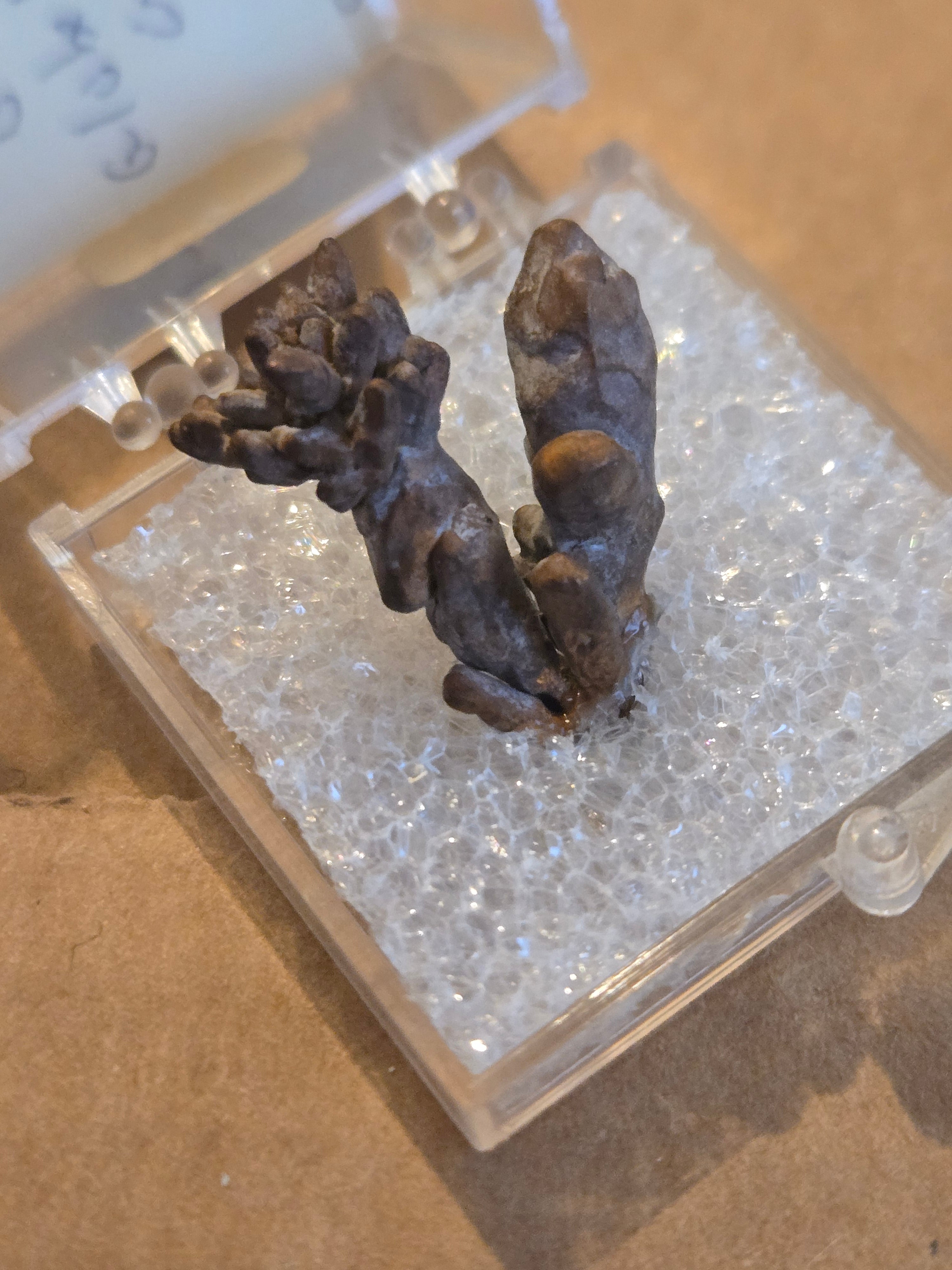 Copper crystals