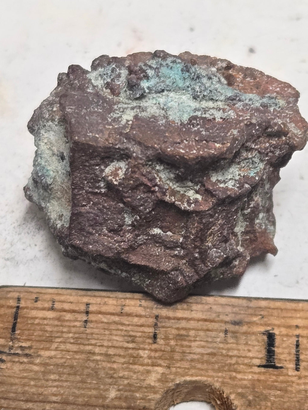 Copper pseudo aragonite