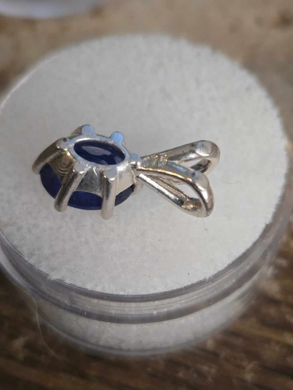 Deep Blue Sapphire Pendant