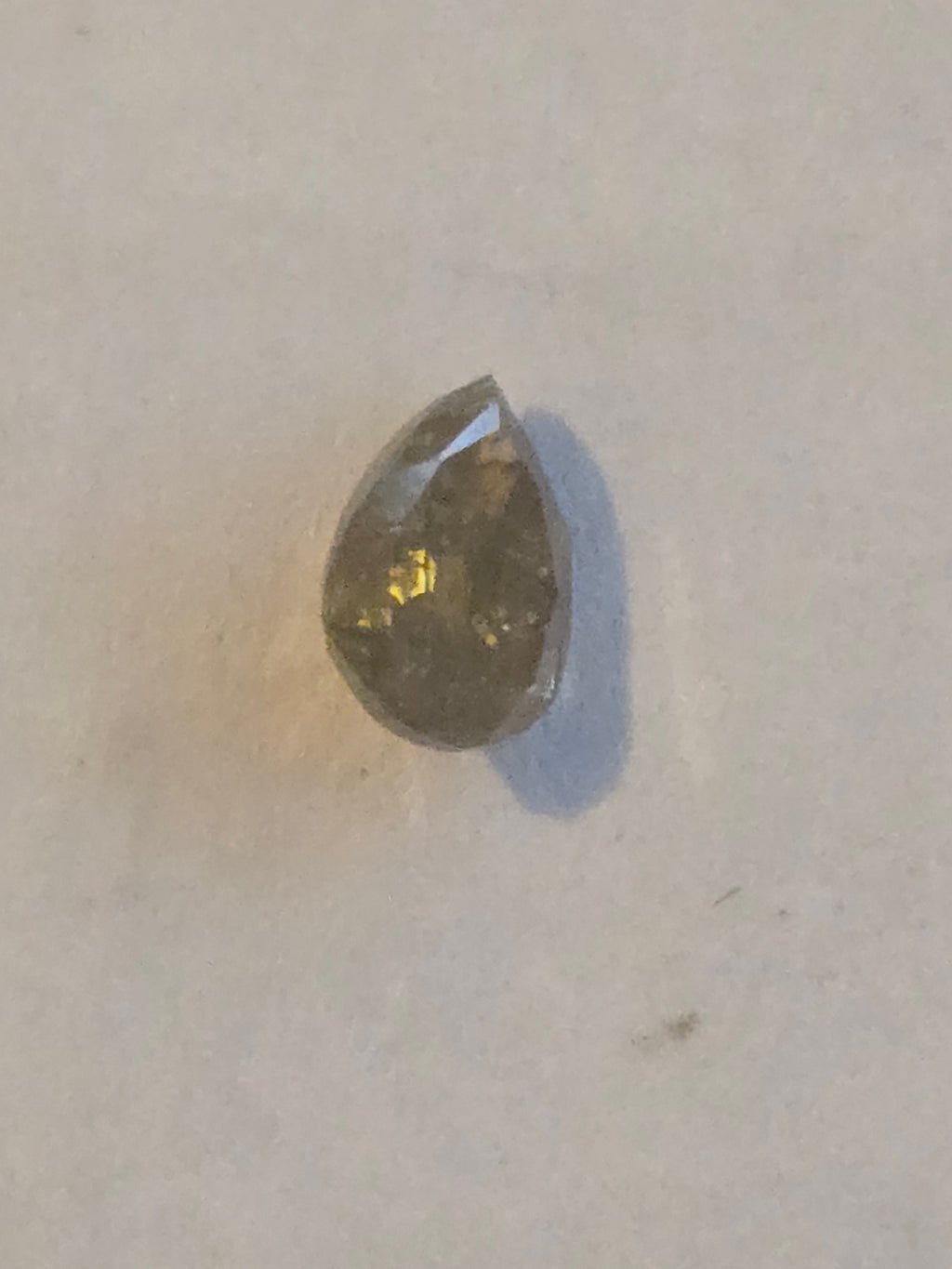 Diamond pear cut gemstone