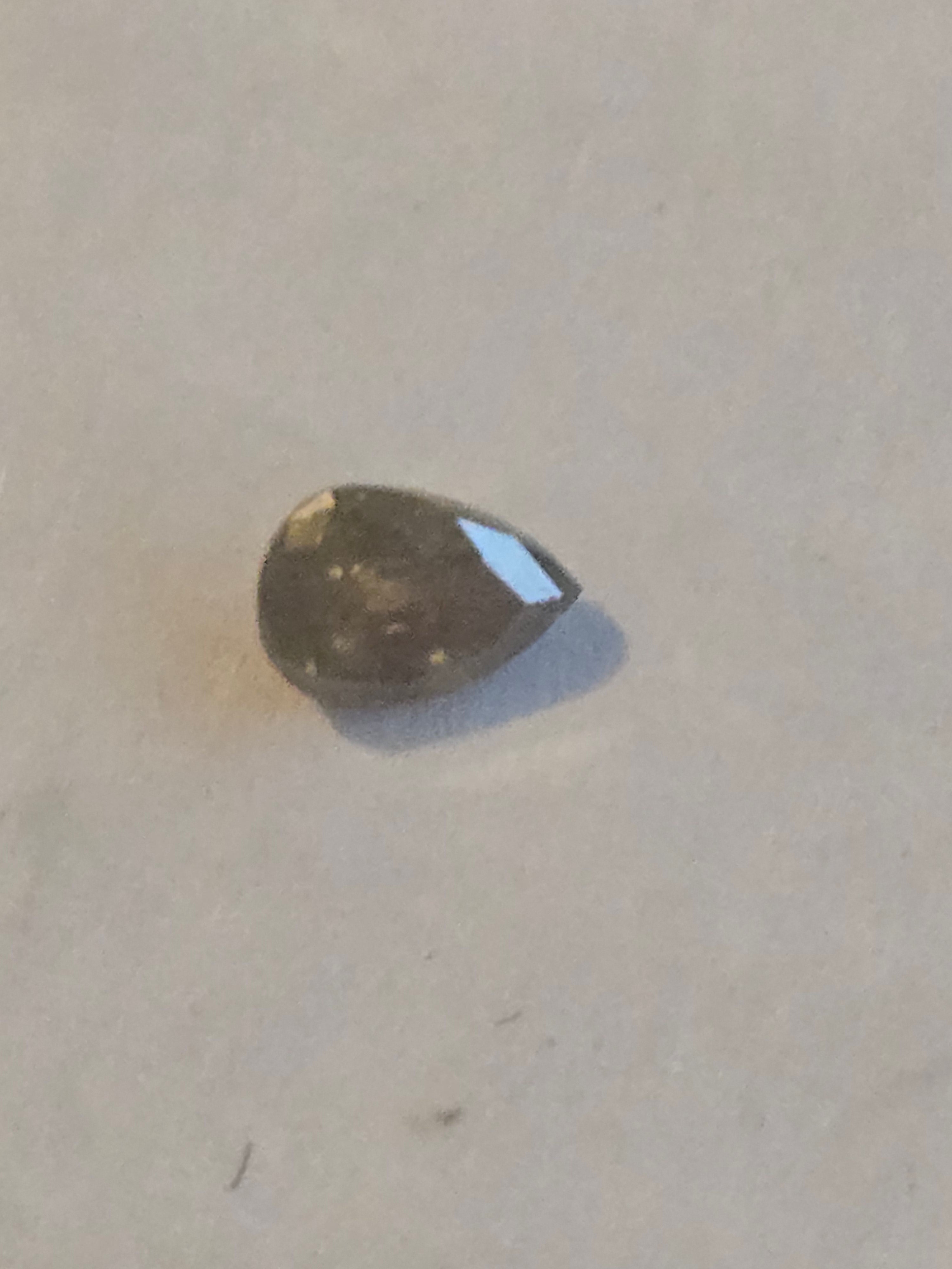 Diamond pear cut gemstone