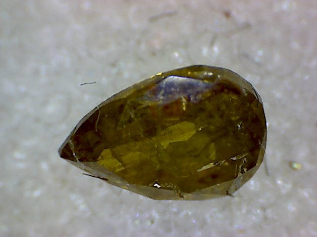 Diamond pear cut gemstone