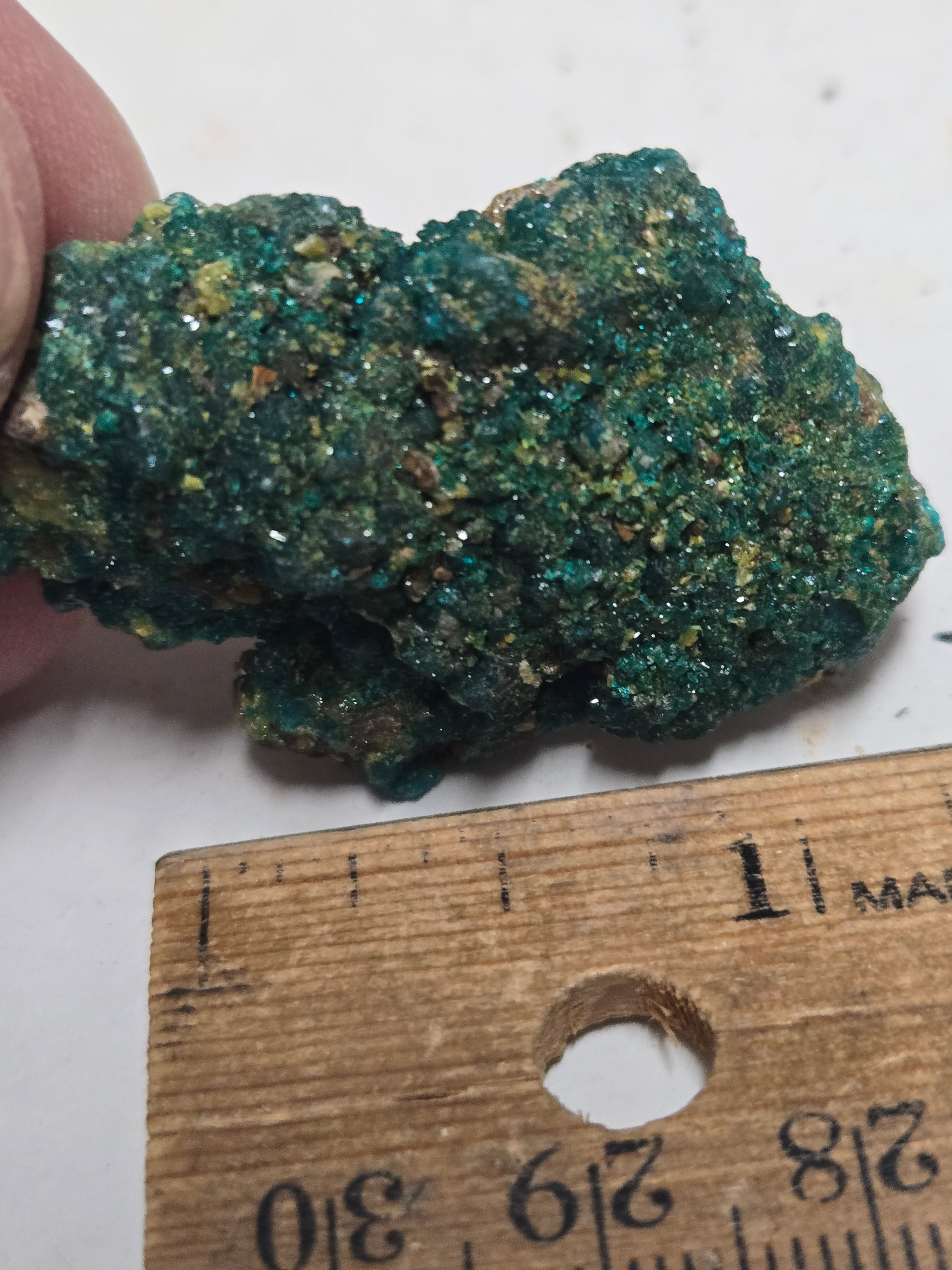 Dioptase wulfenite