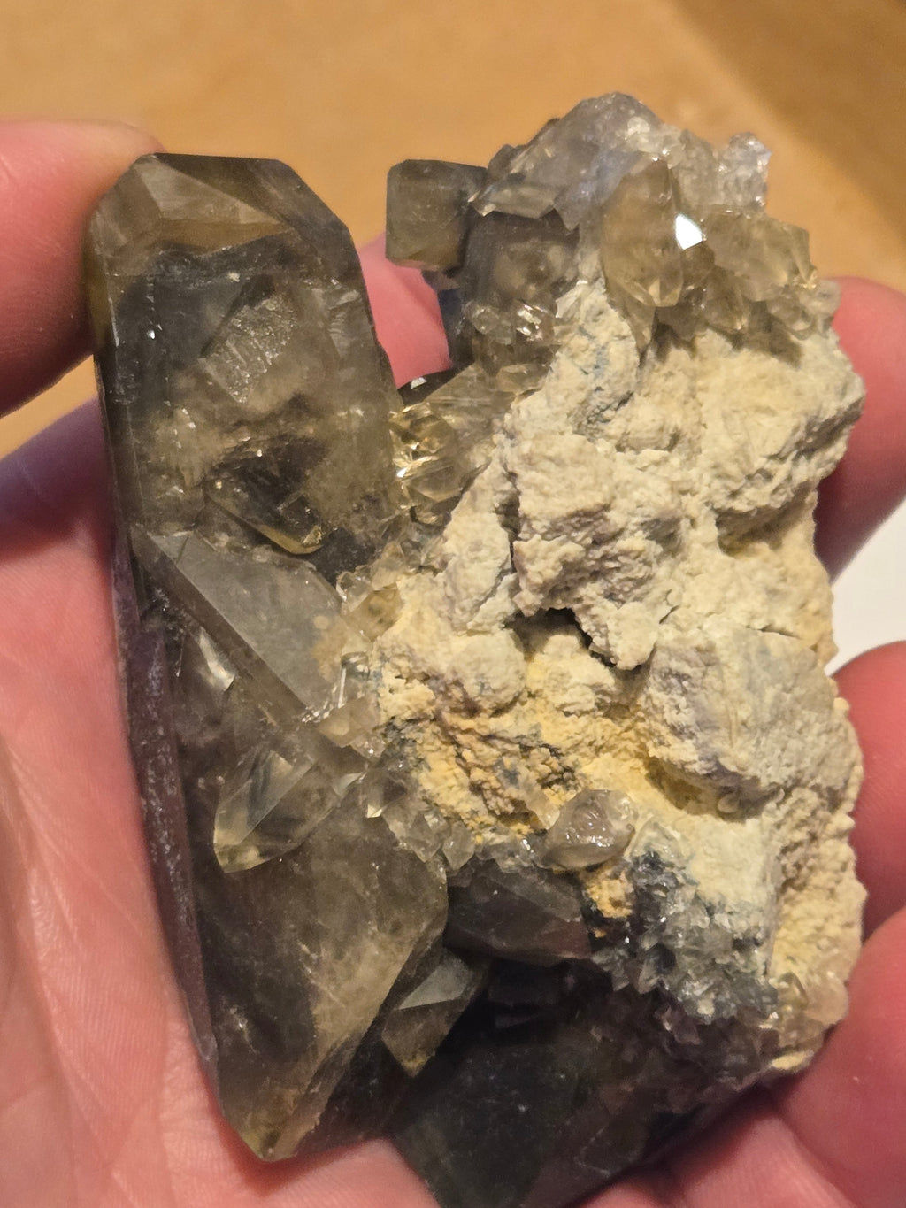 Double terminated barite specimen