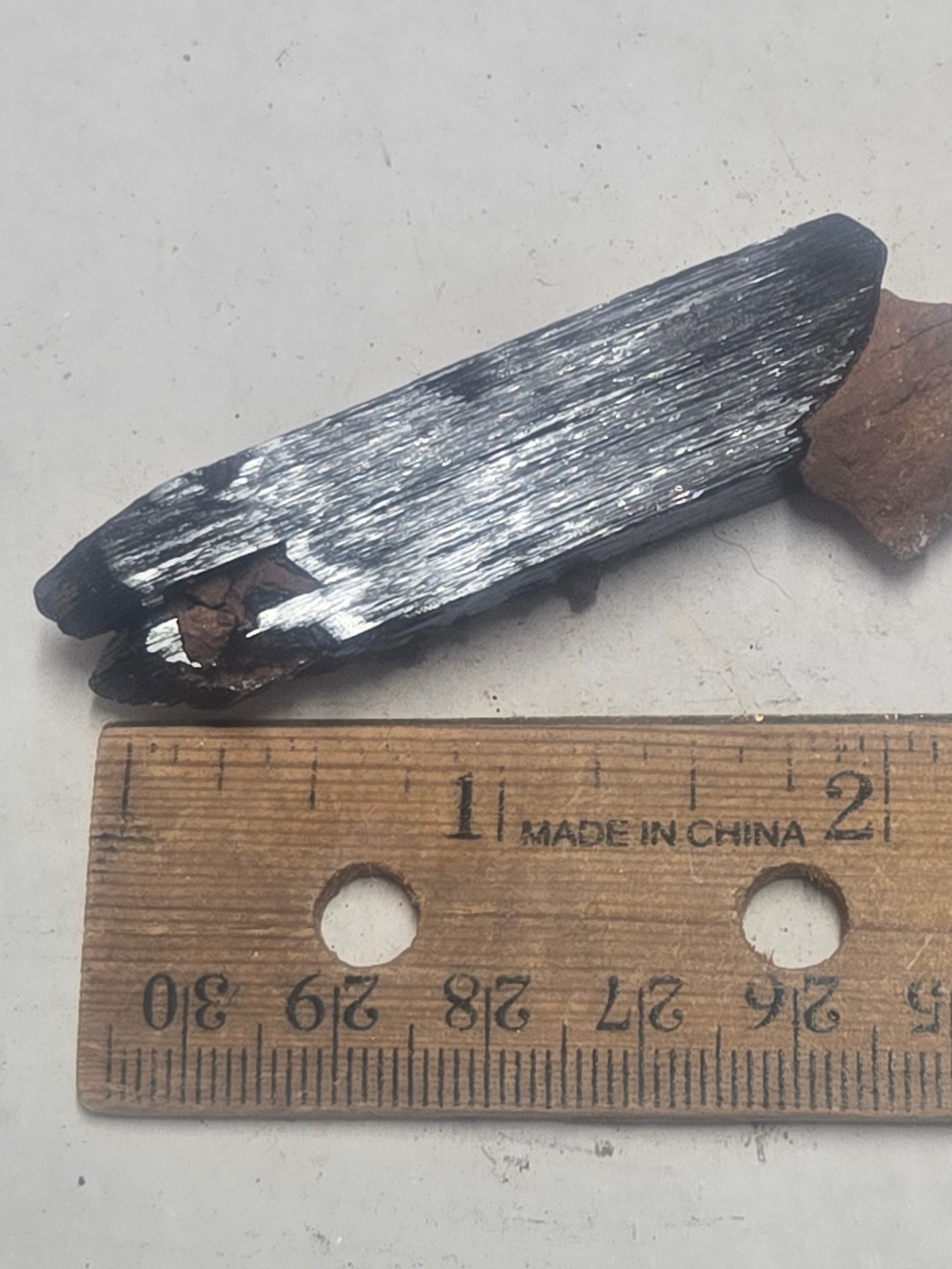 Double Terminated Vivianite specimen