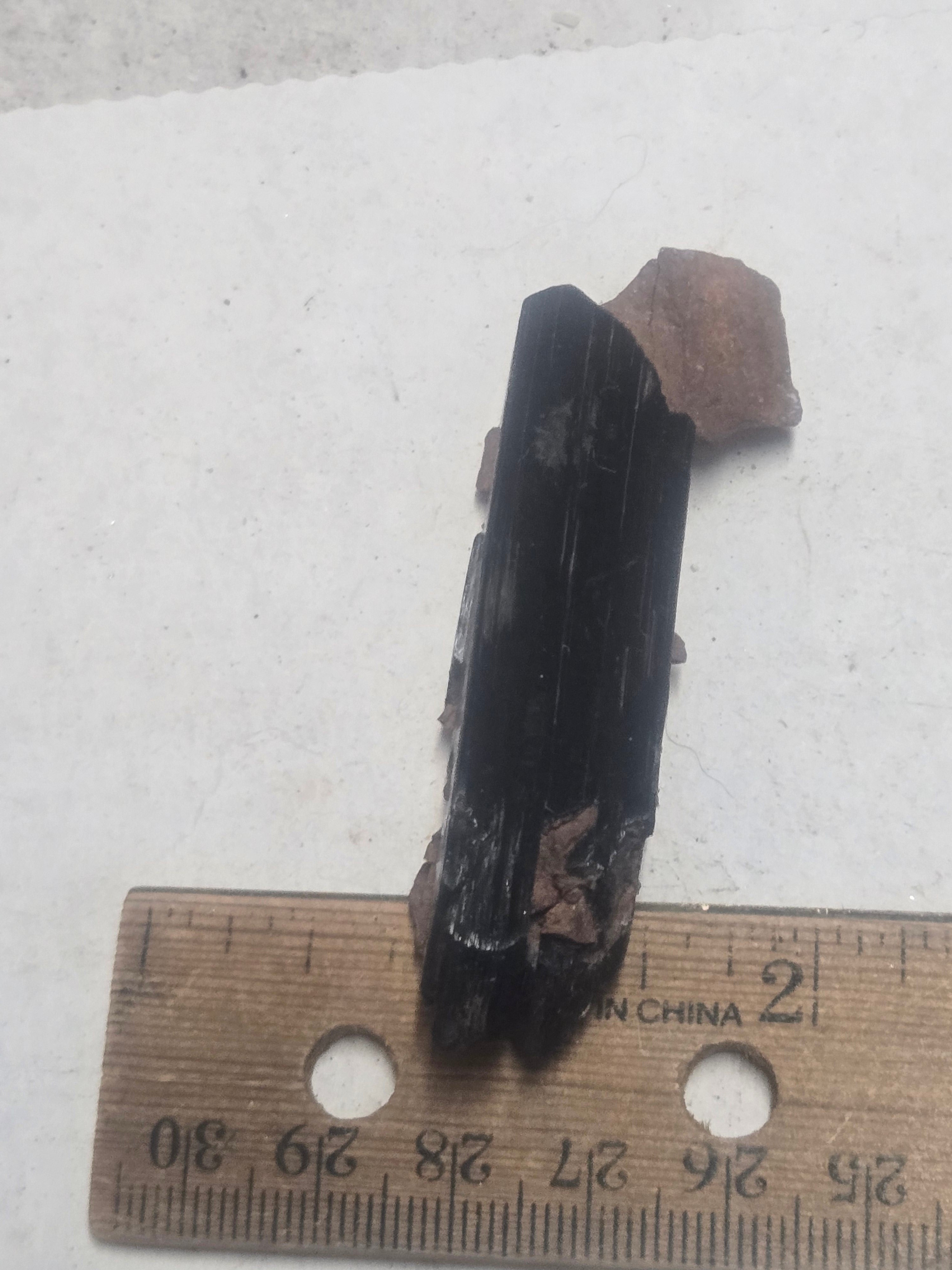 Double Terminated Vivianite specimen