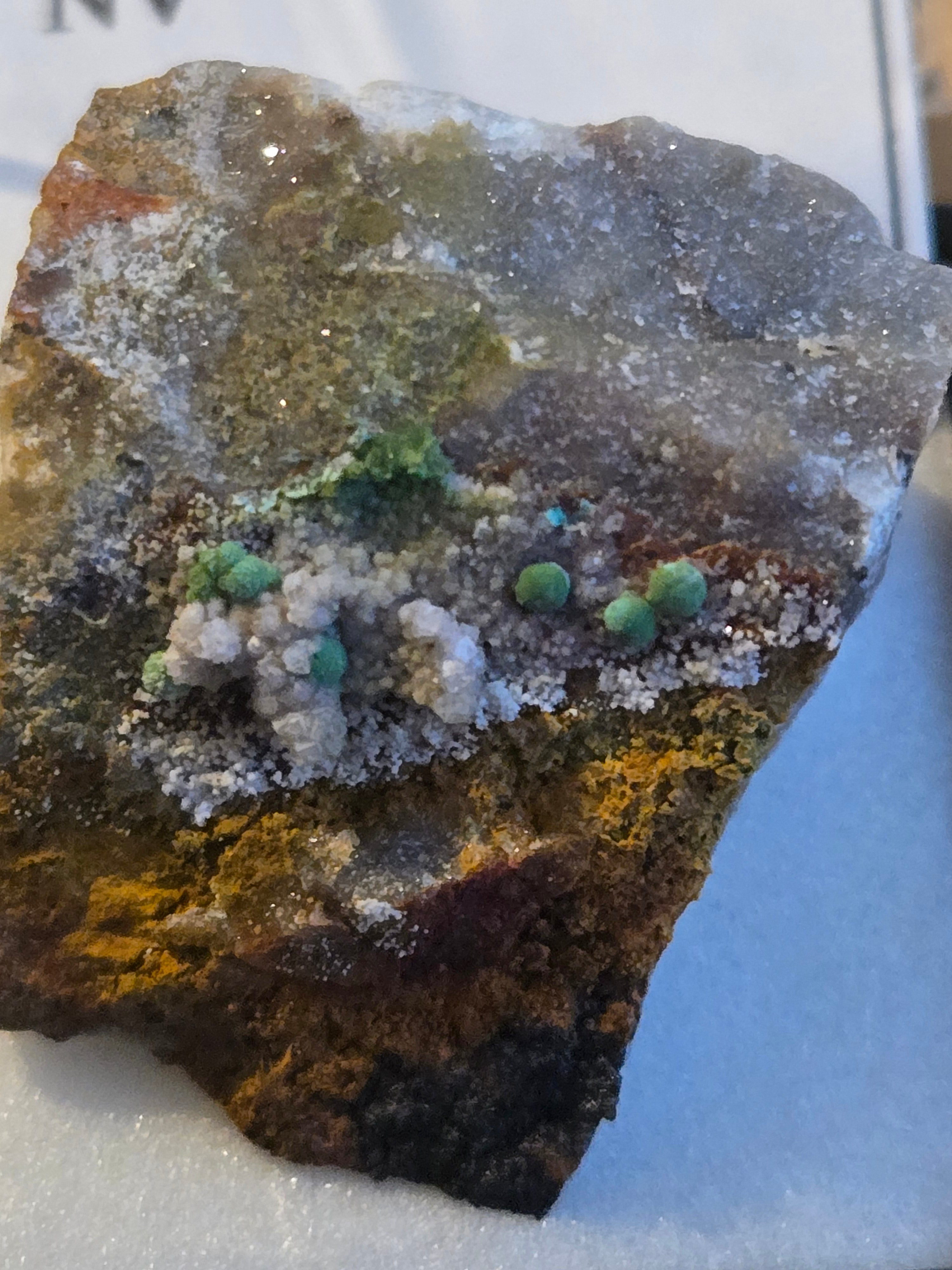 Duftite w calcite