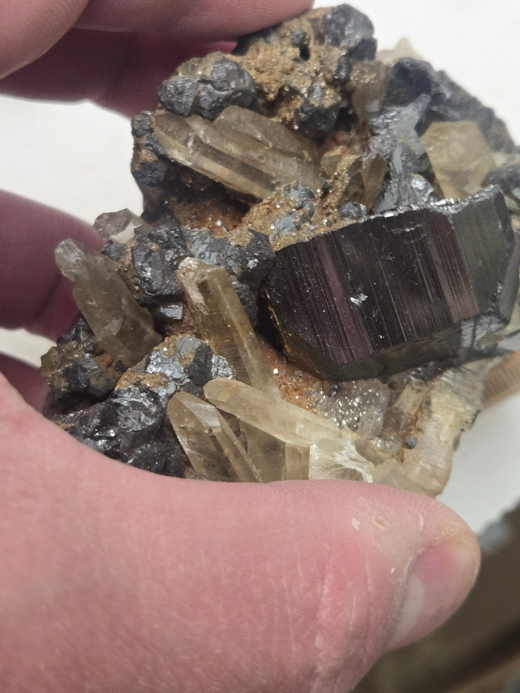Ferberite with quartz