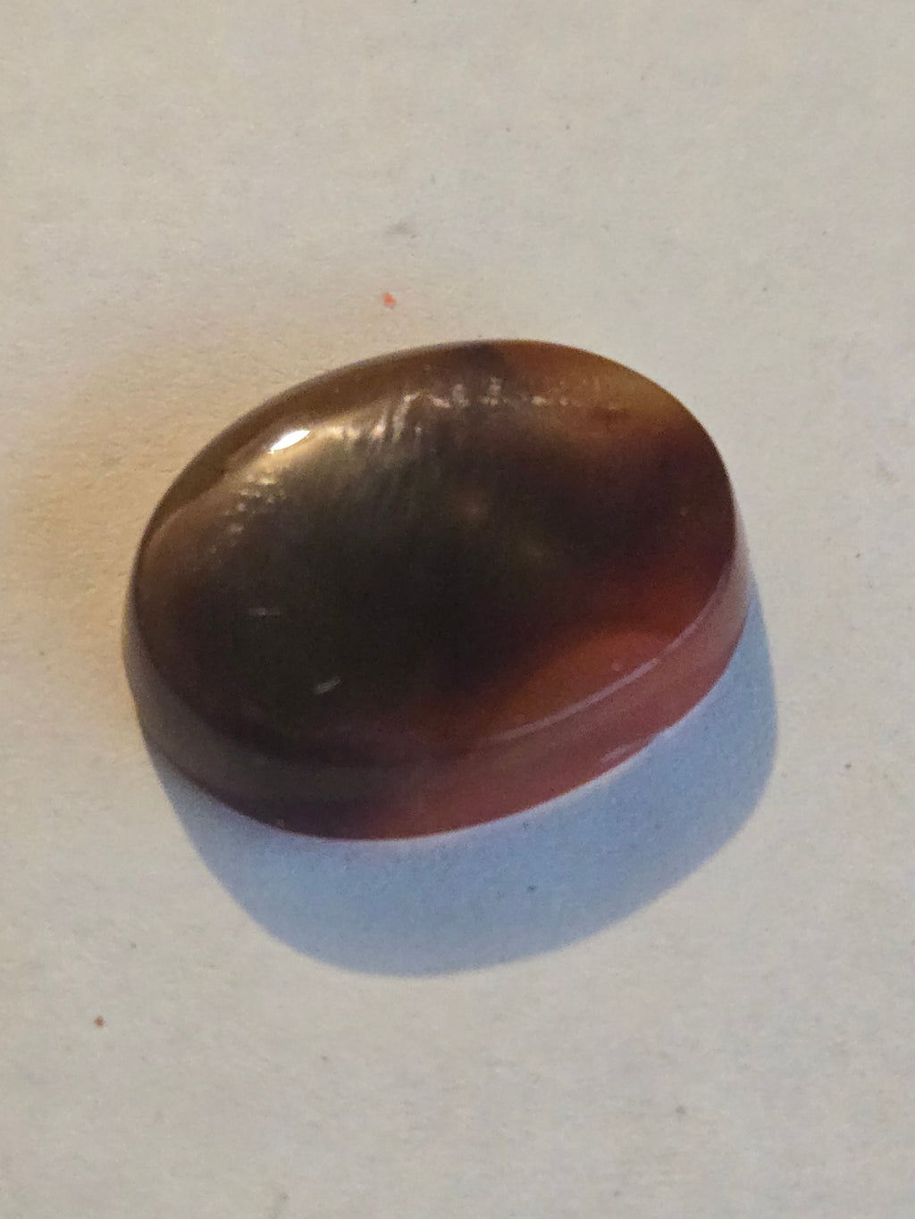 Fire agate cabochon