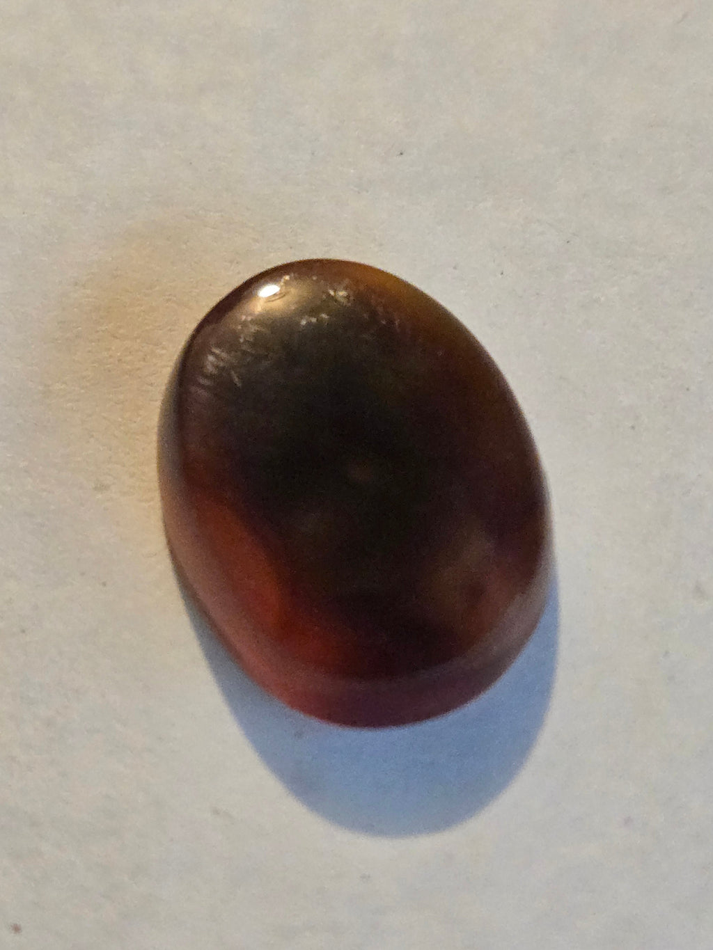 Fire agate cabochon