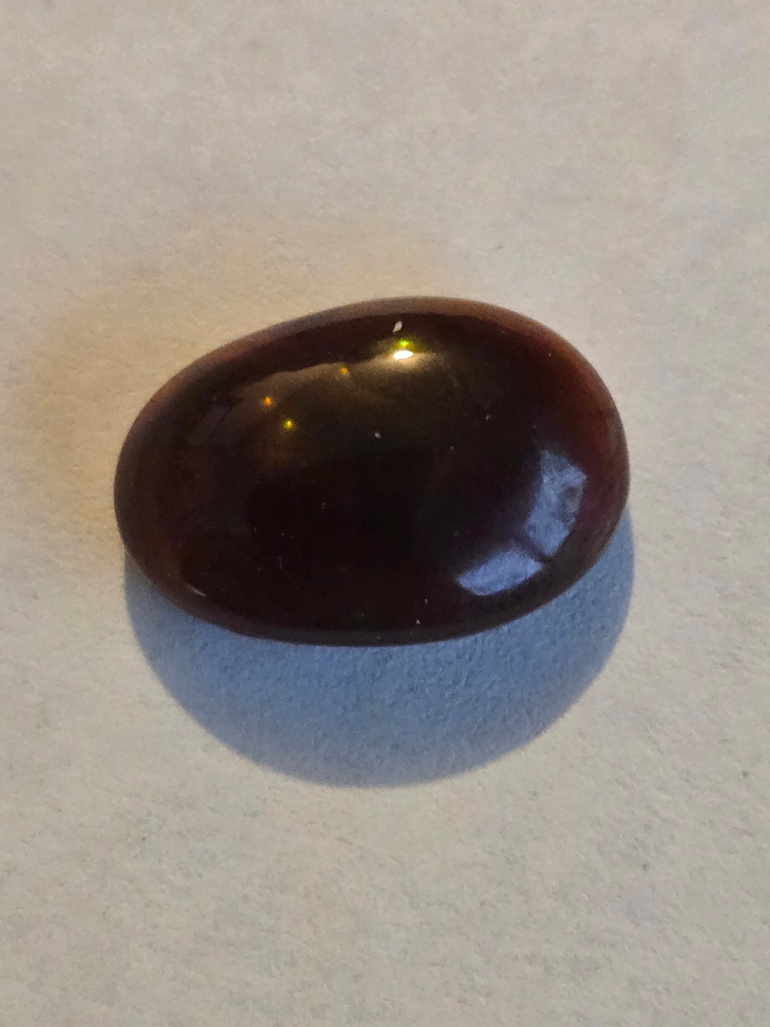 Fire agate cabochon